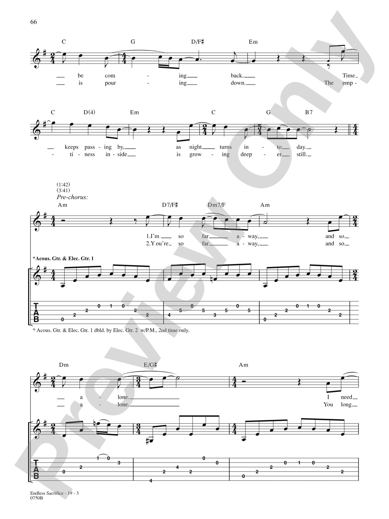 Endless Sacrifice: Authentic Guitar TAB