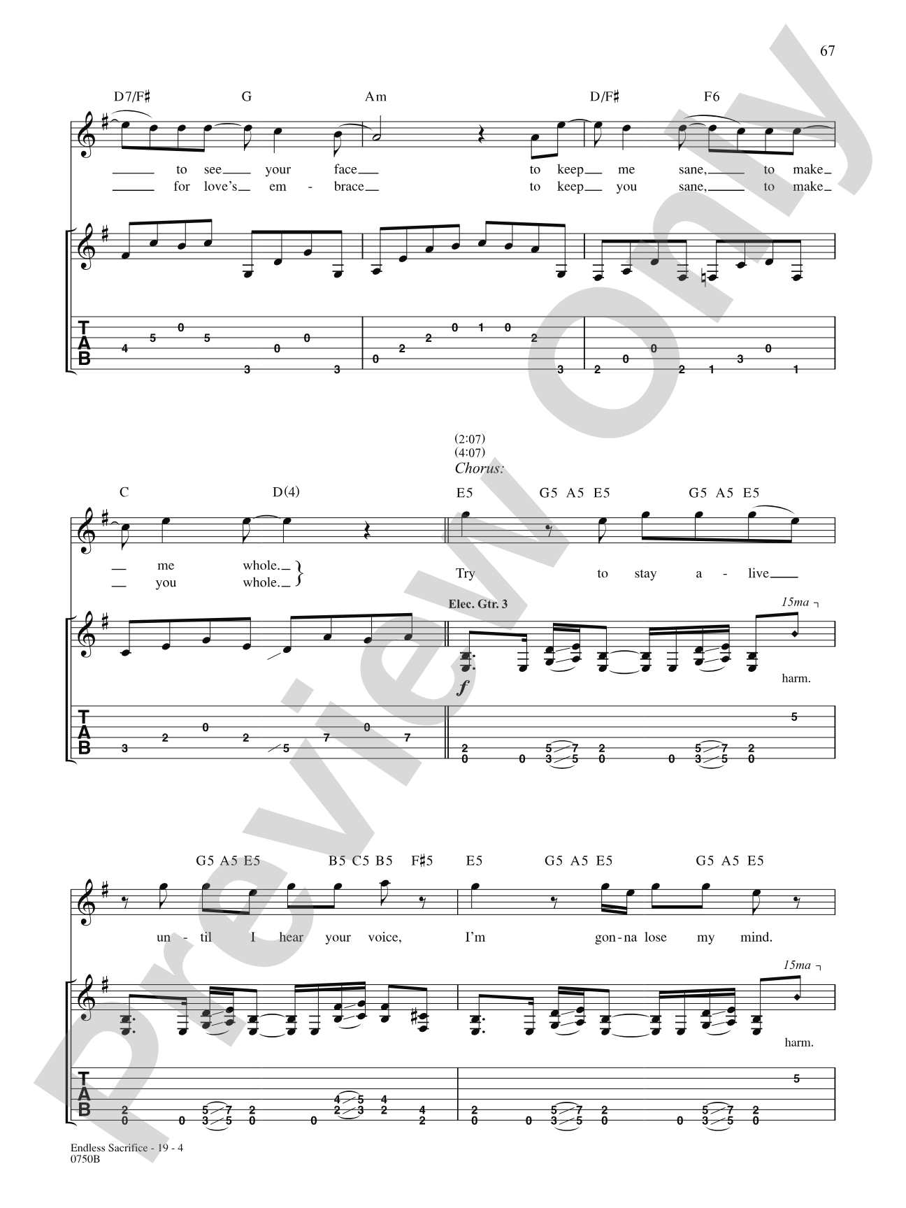 Endless Sacrifice: Authentic Guitar TAB