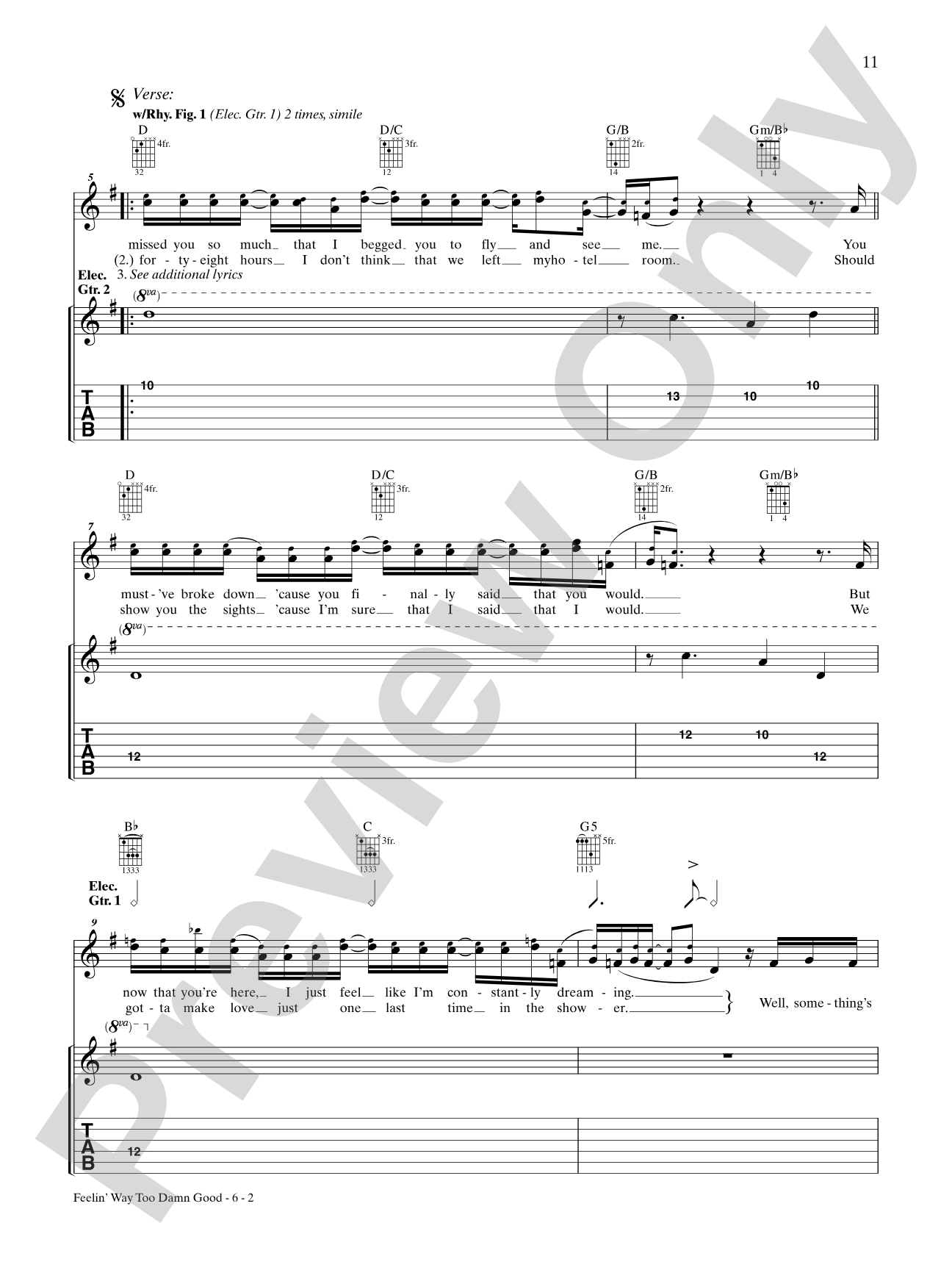 Feelin' Way Too Damn Good: Authentic Guitar TAB