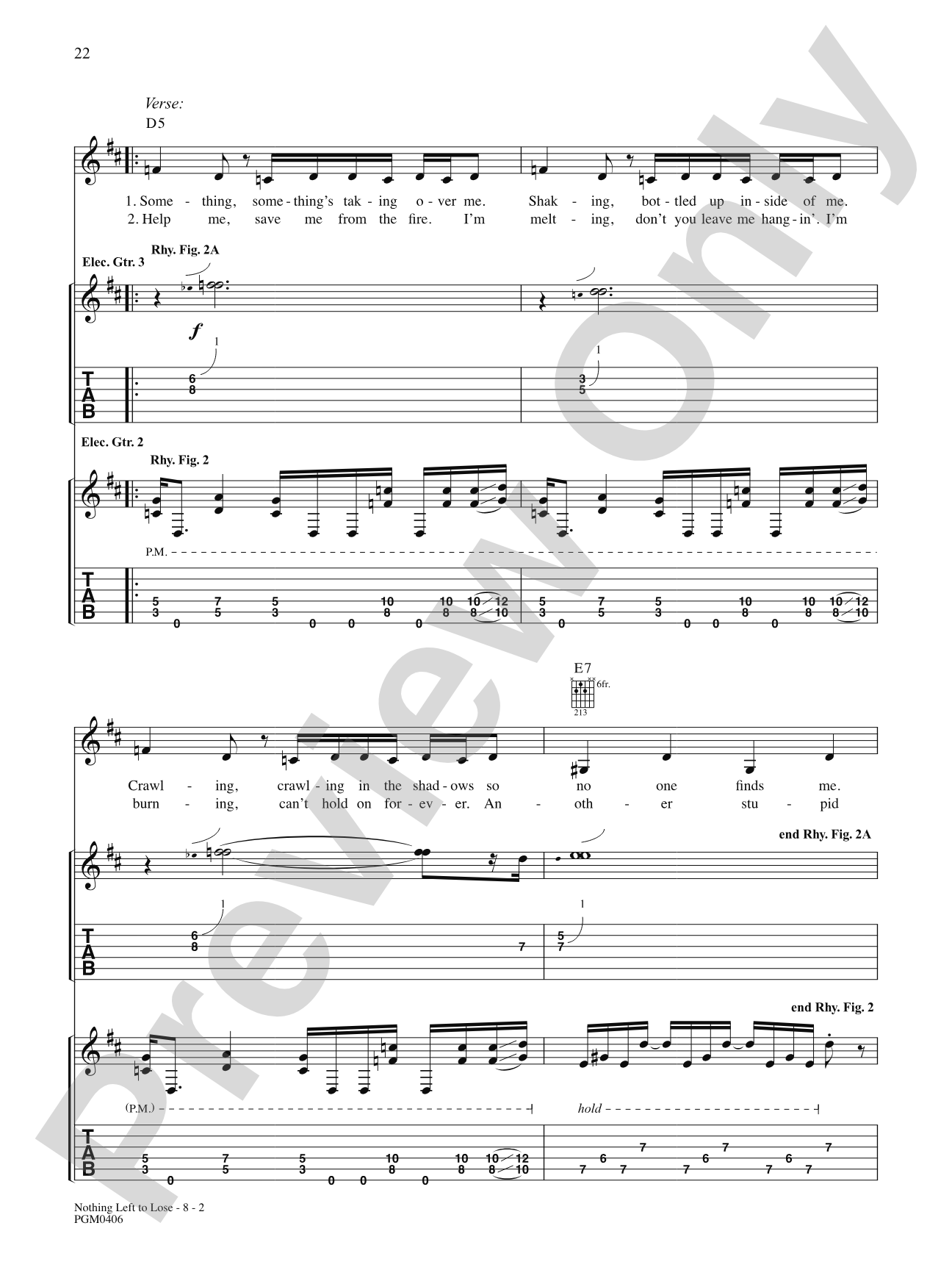Nothing Left to Lose: Authentic Guitar TAB