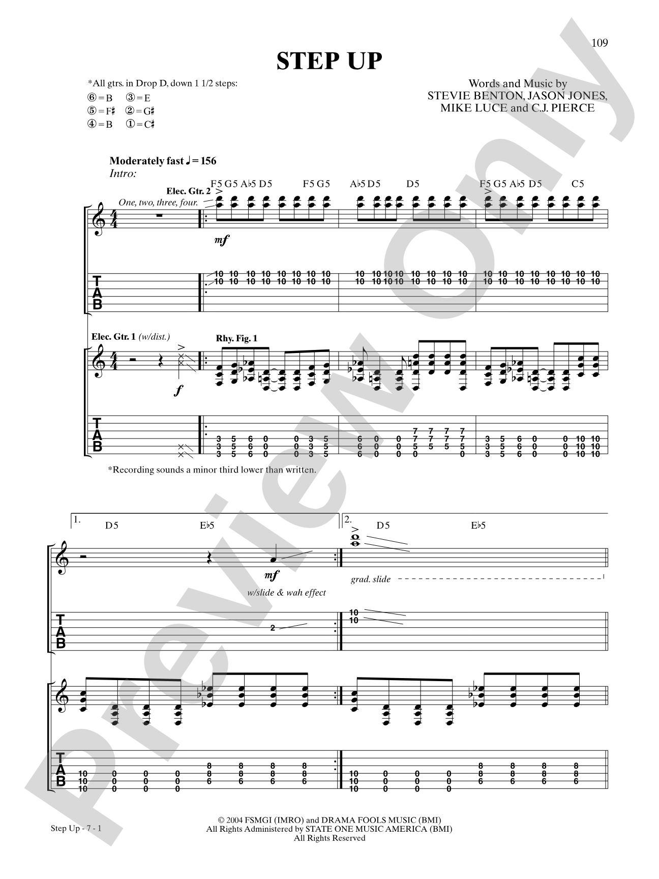 Step up: Authentic Guitar TAB
