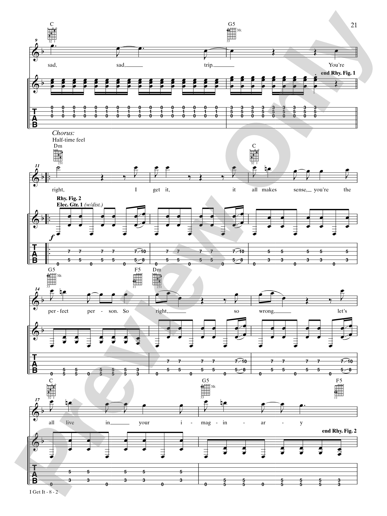 I Get It: Authentic Guitar TAB