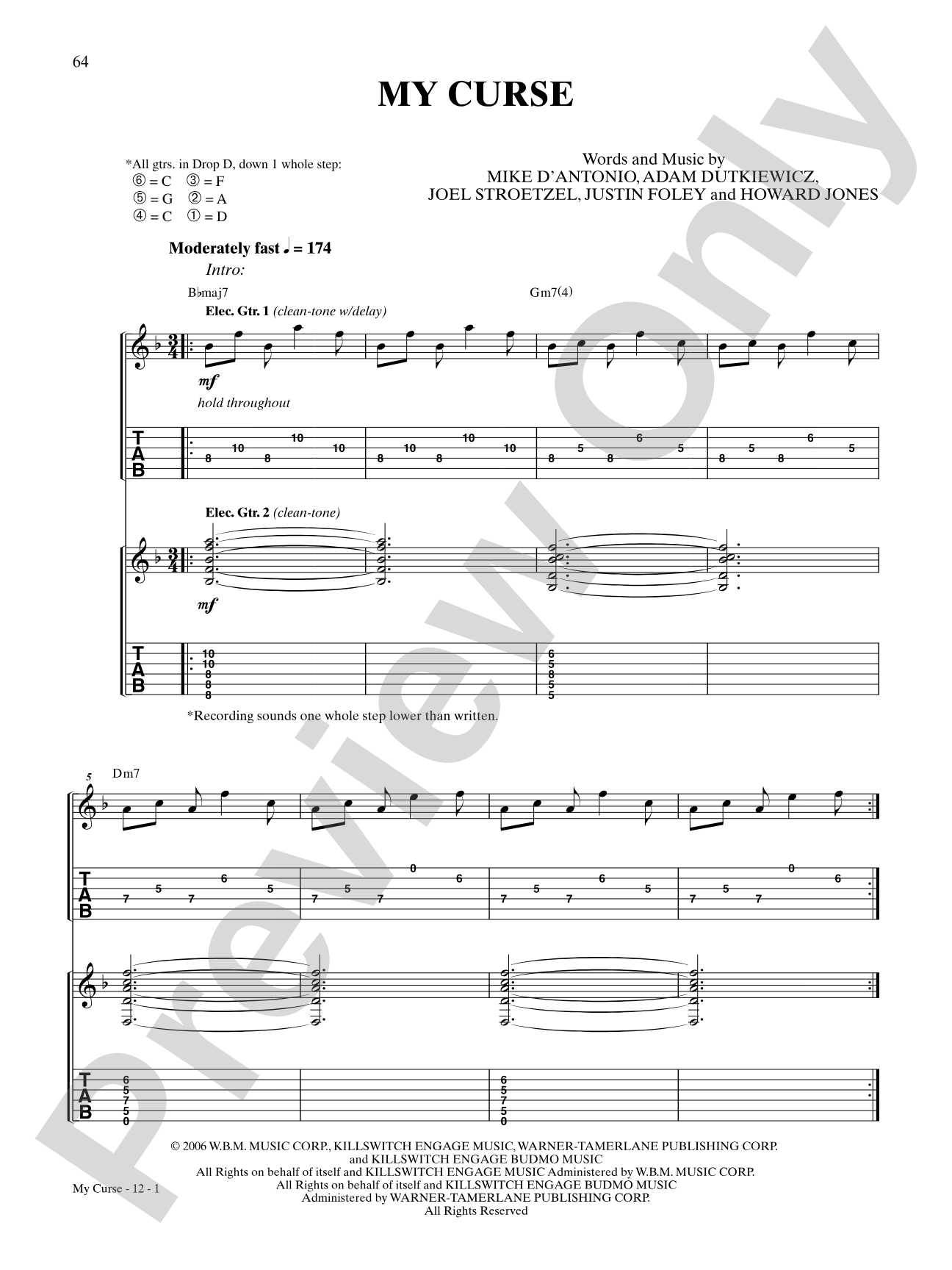 My Curse: Authentic Guitar TAB