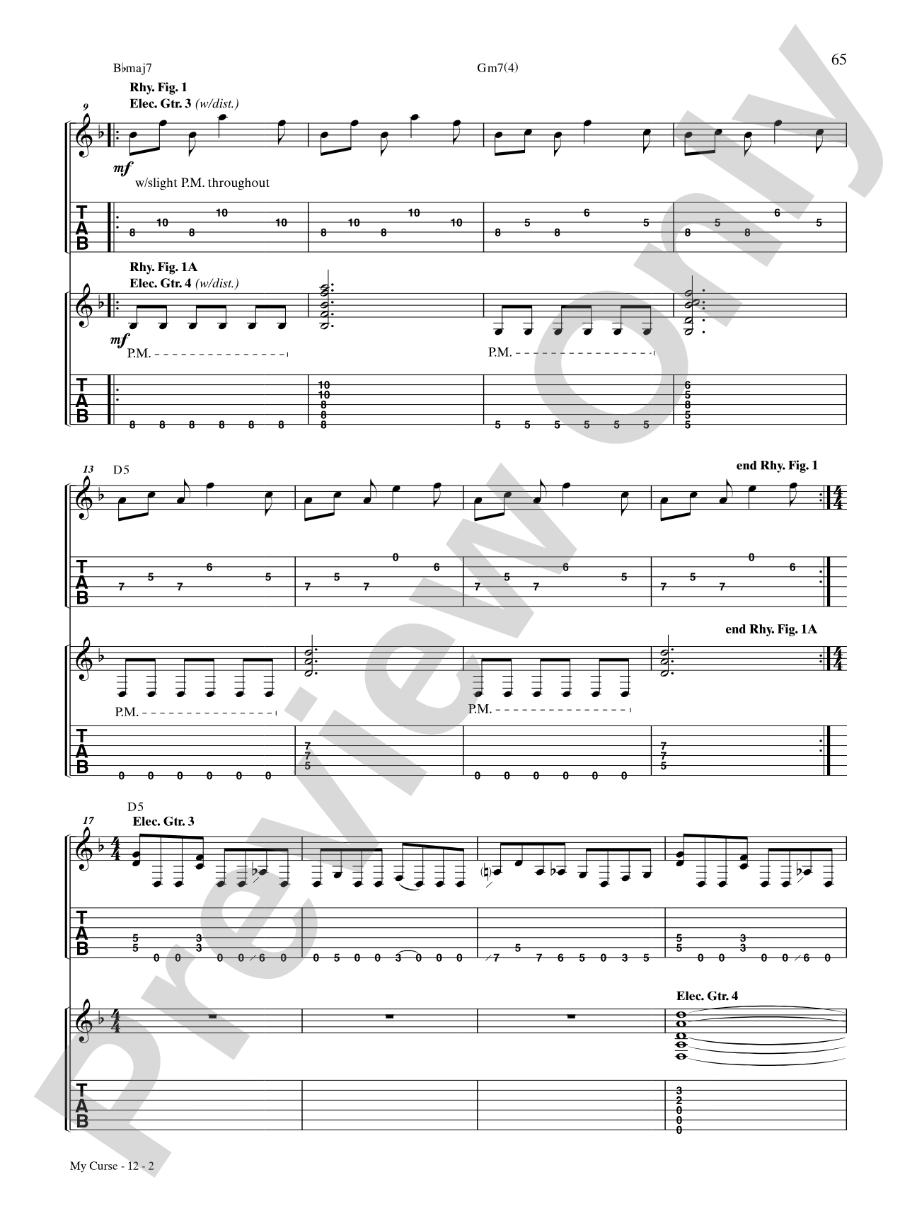 My Curse: Authentic Guitar TAB