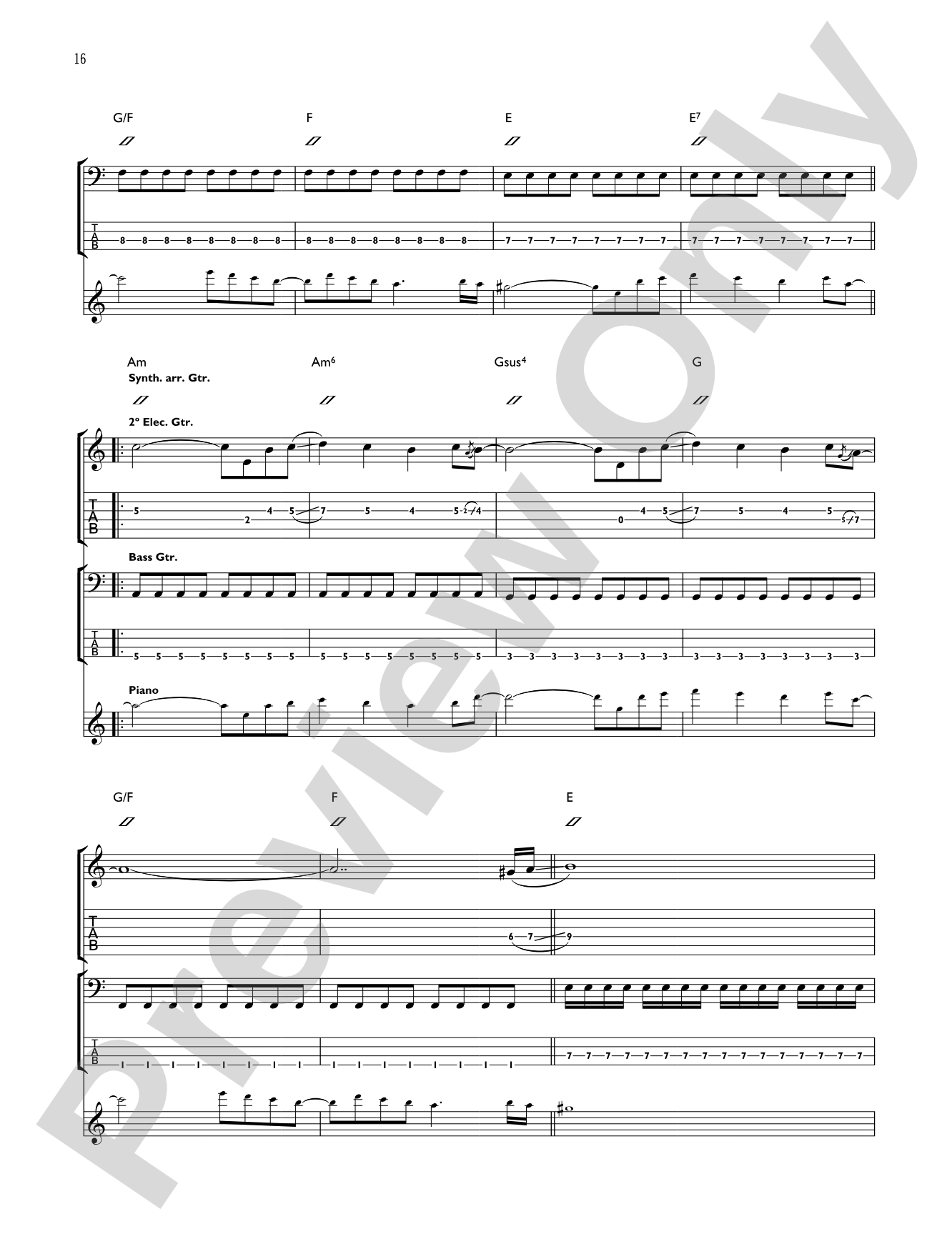 Resistance: Authentic Guitar TAB