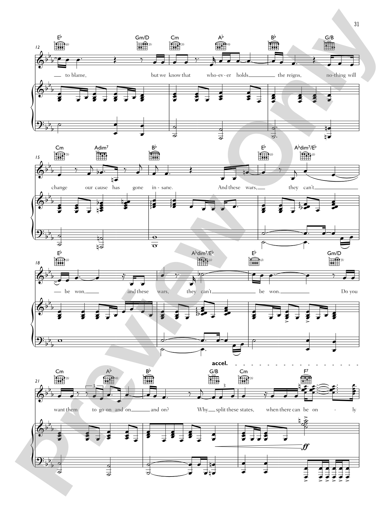 United States of Eurasia (+ Collateral Damage): Piano/Vocal/Chords