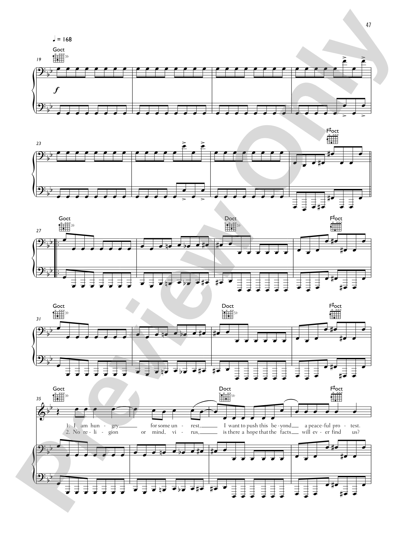 Unatural Selection: Piano/Vocal/Chords
