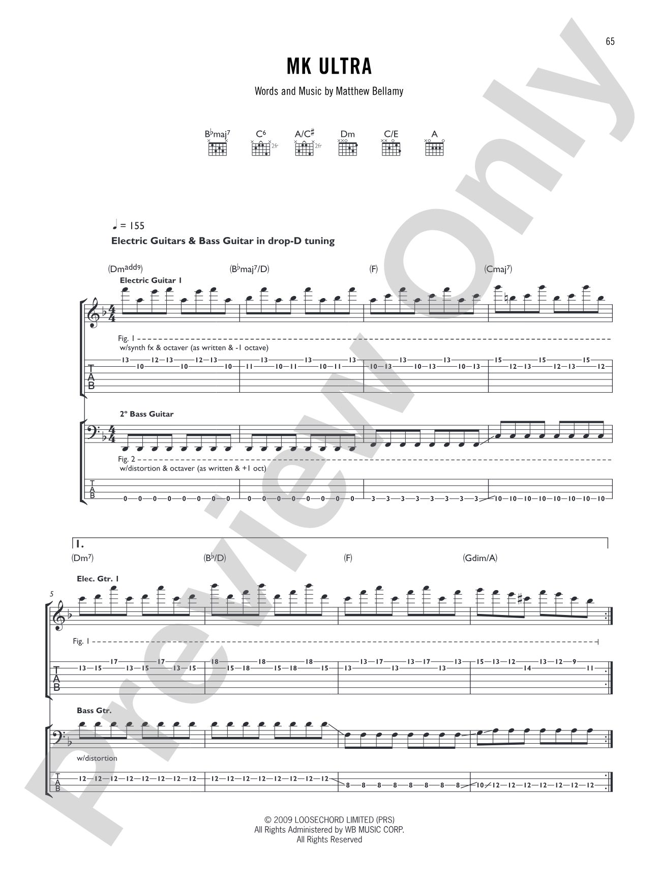 MK Ultra: Authentic Guitar TAB