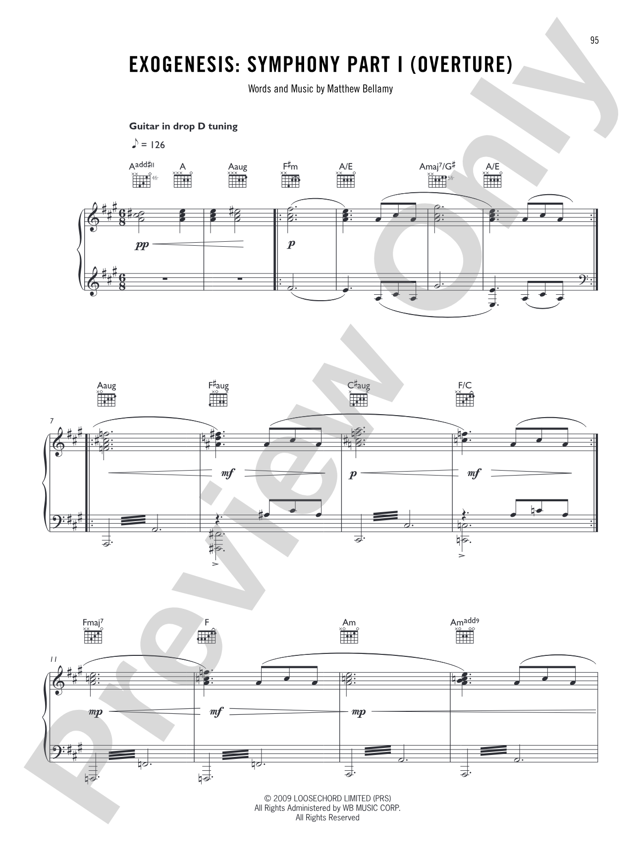 Exogenesis: Symphony Part I (Overture): Authentic Guitar TAB