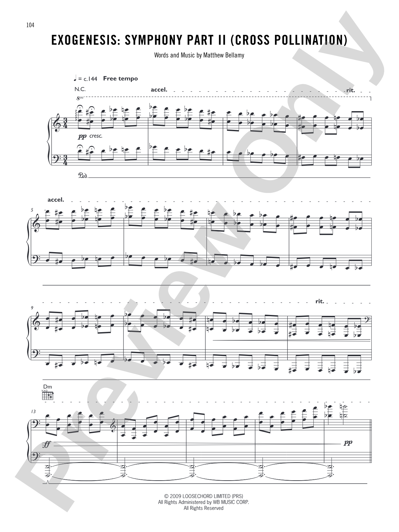 Exogenesis: Symphony Part II (Cross Pollination): Authentic Guitar TAB