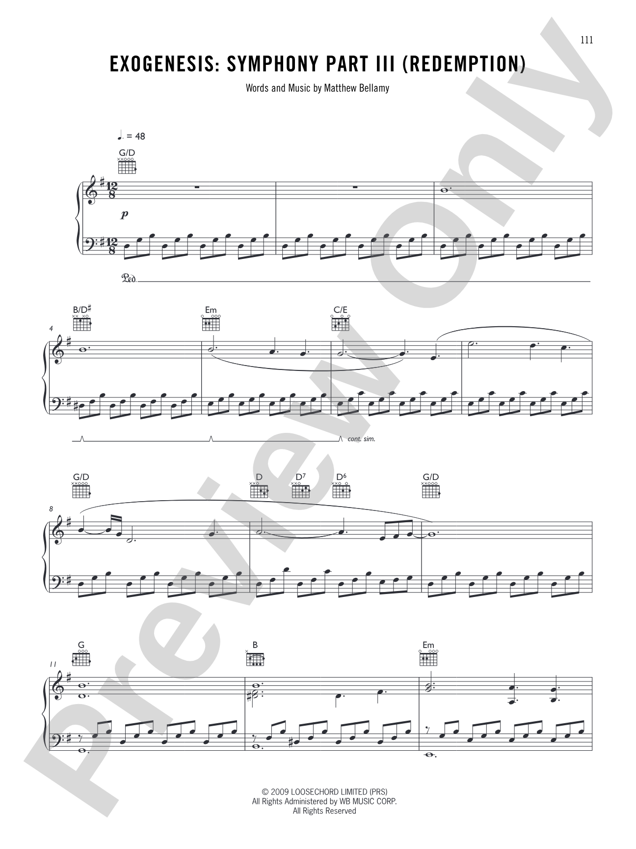 Exogenesis: Symphony Part III (Redemption): Authentic Guitar TAB