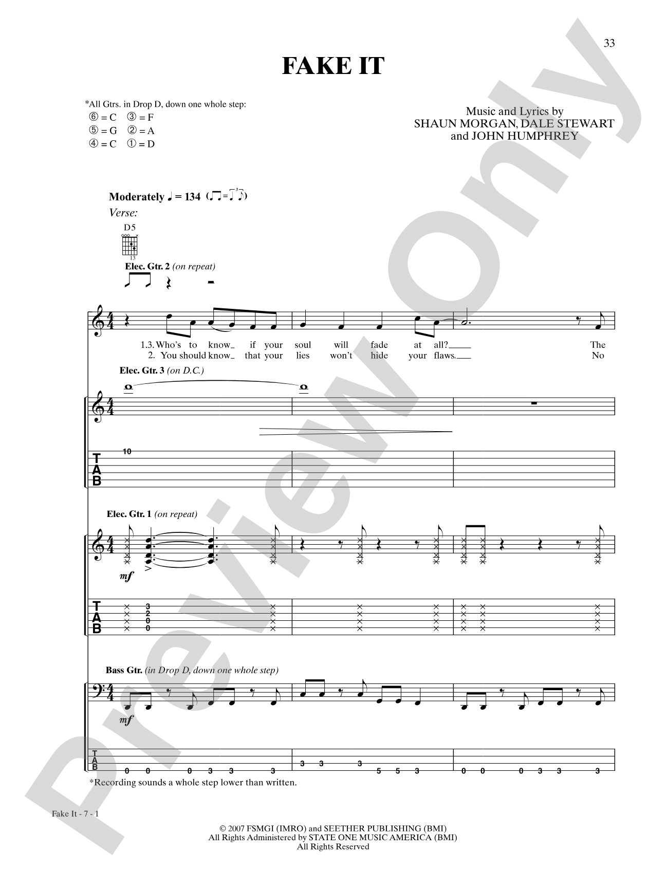 Fake It: Authentic Guitar TAB