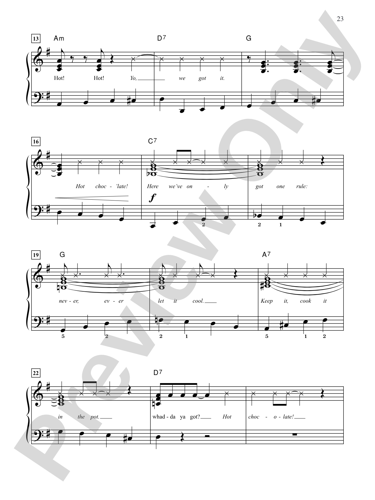 Hot Chocolate (from "The Polar Express"): Easy Piano