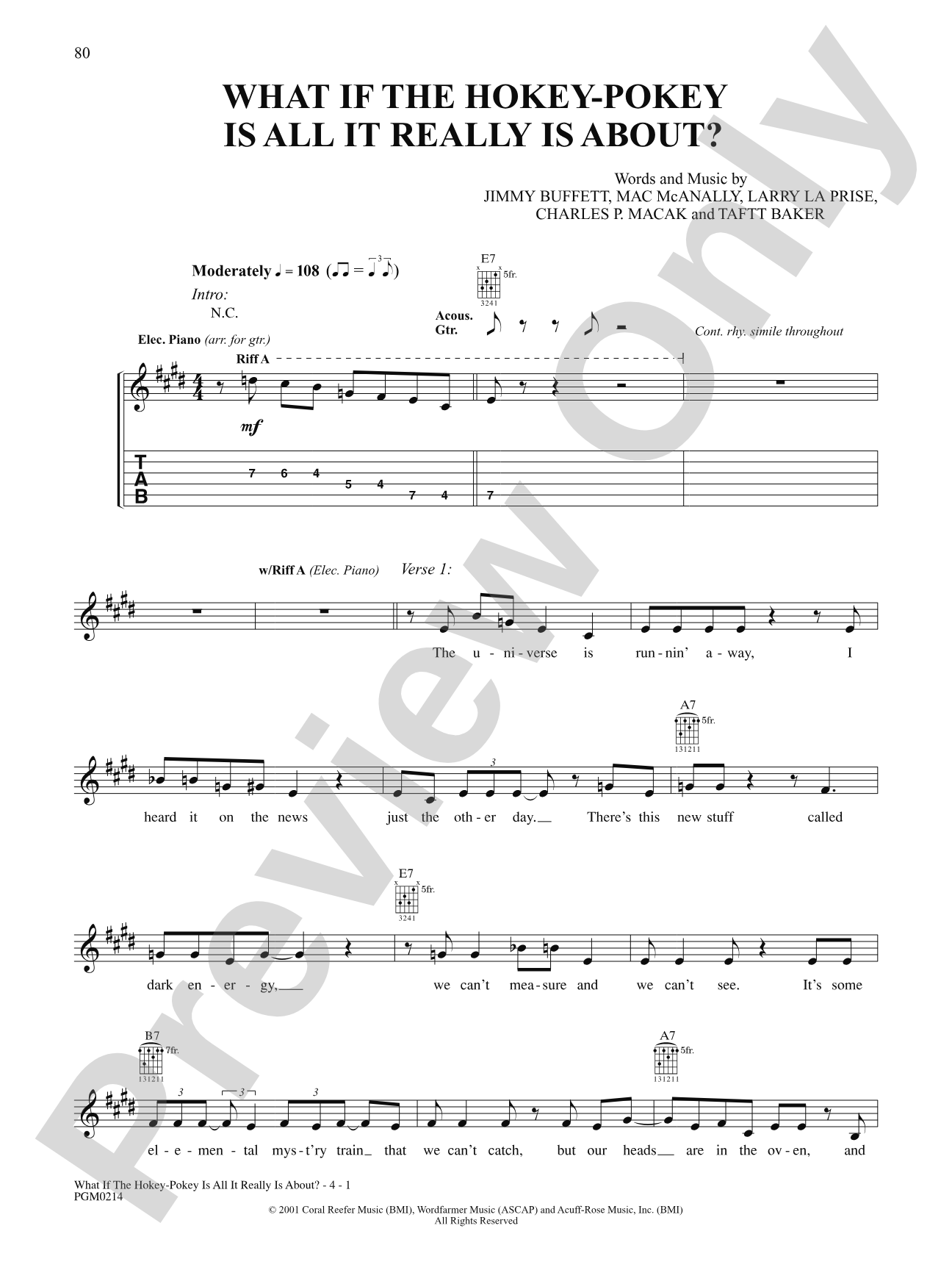 What If the Hokey Pokey Is All It Really Is About?: Authentic Guitar TAB