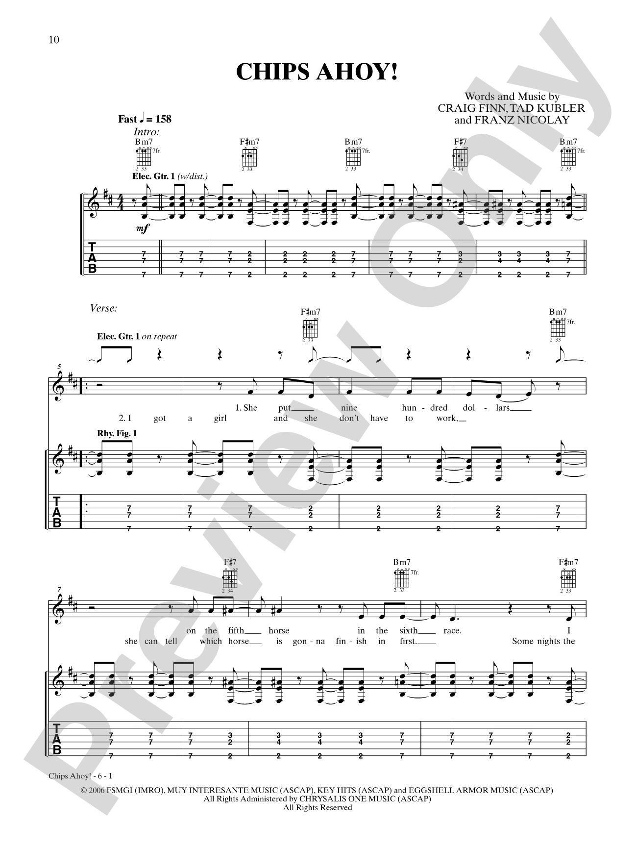 Chips Ahoy!: Authentic Guitar TAB