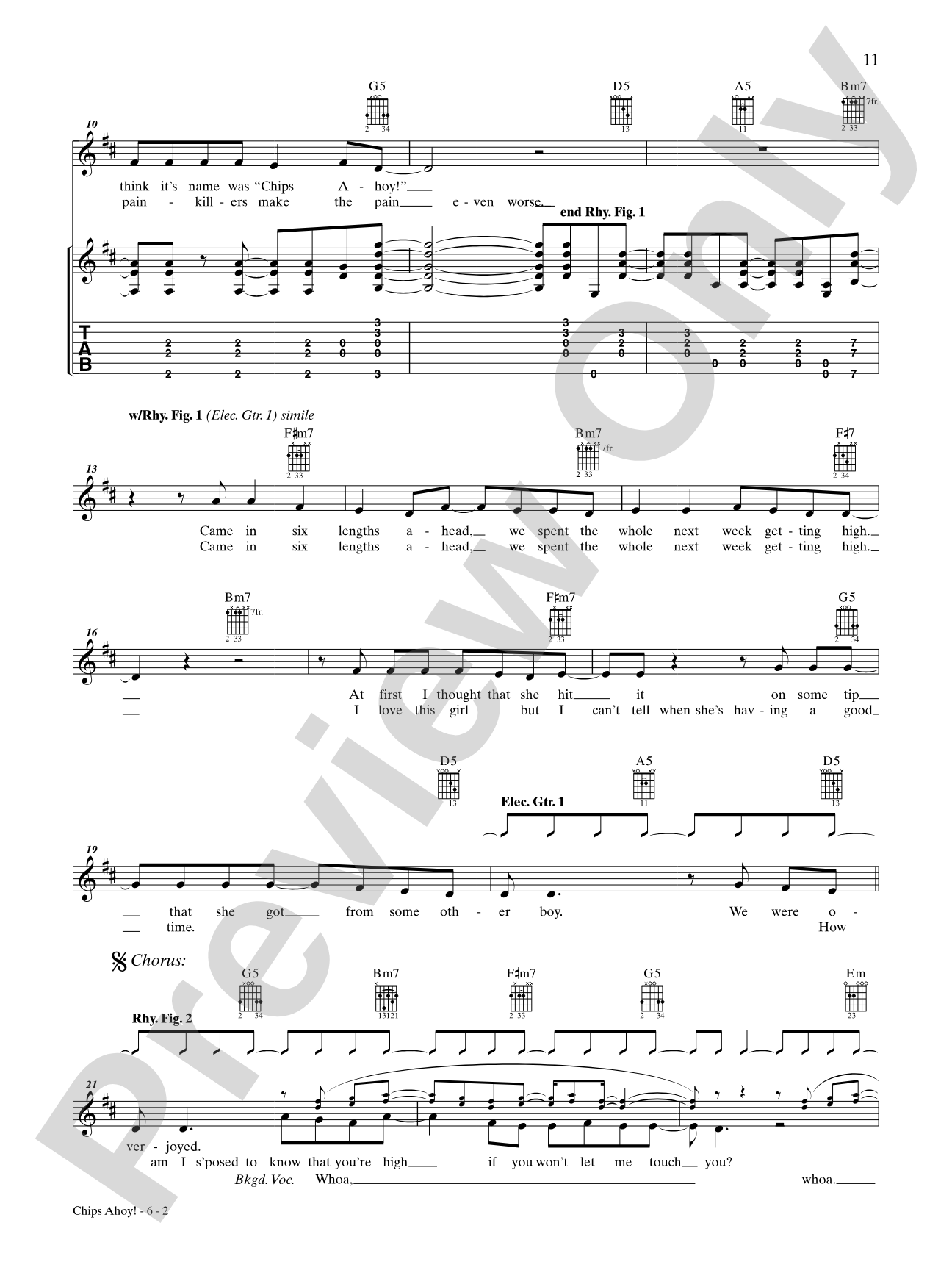 Chips Ahoy!: Authentic Guitar TAB