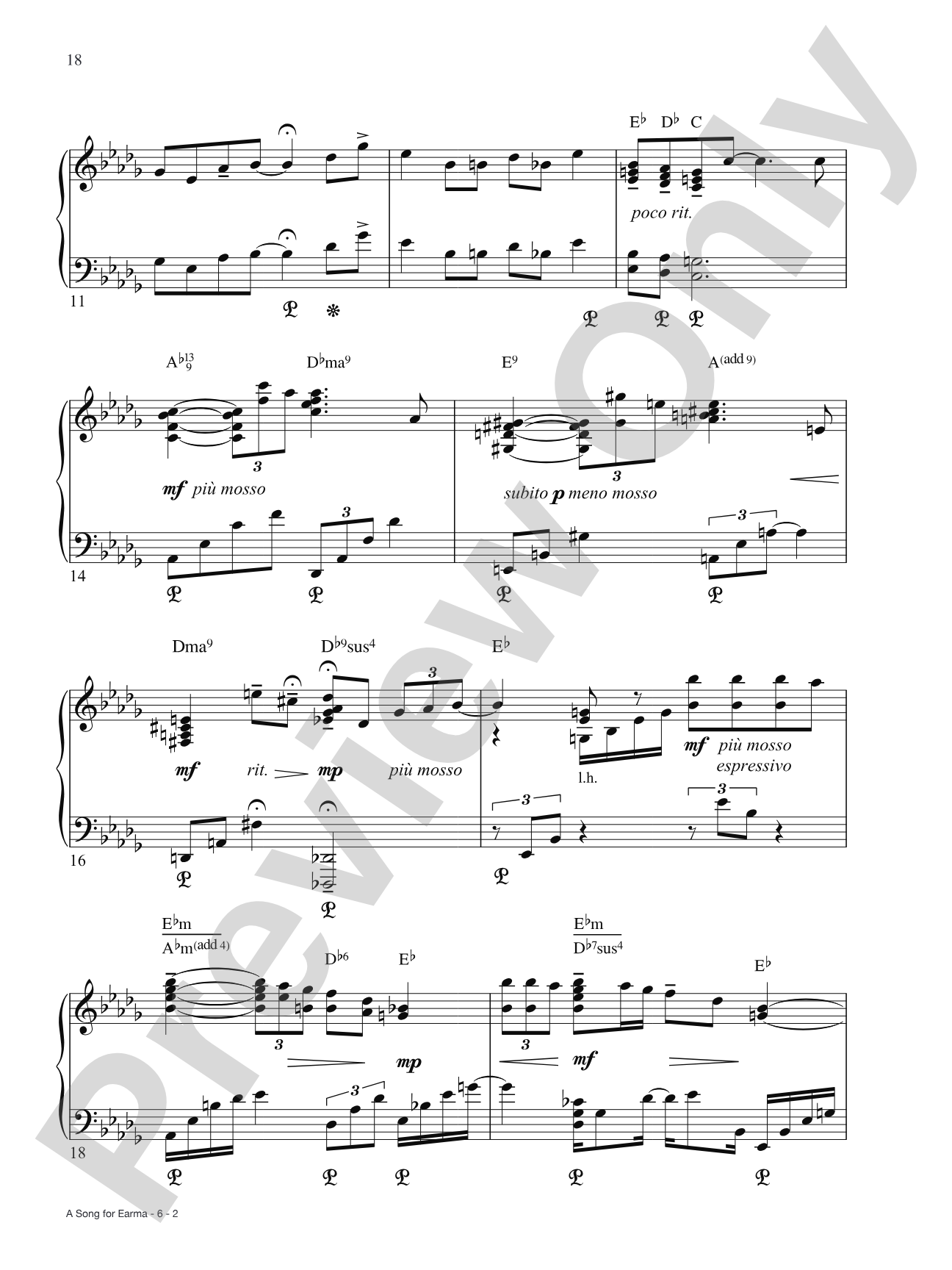 A Song for Earma: Piano