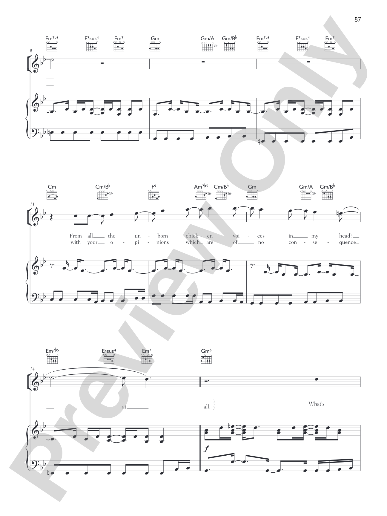 Paranoid Android: Piano/Vocal/Chords