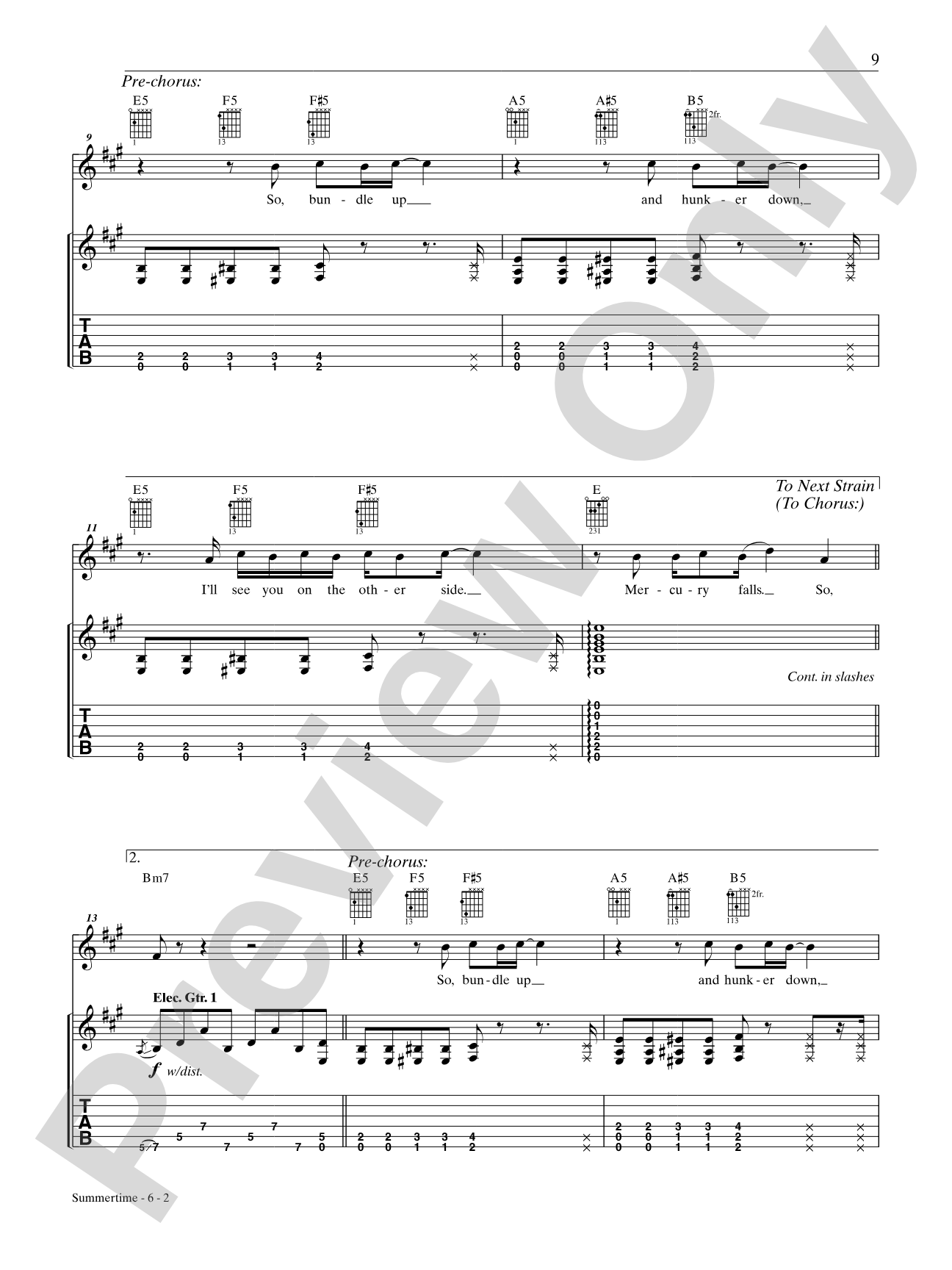Summertime: Authentic Guitar TAB
