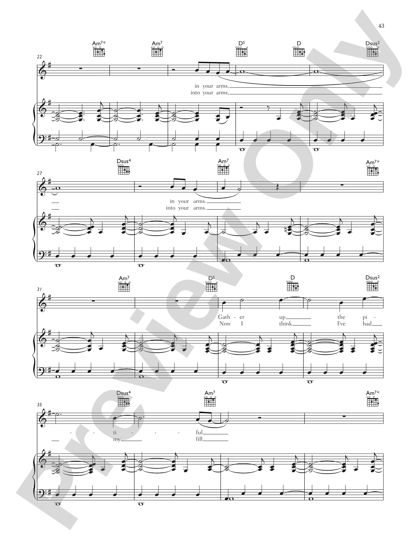 Give Up the Ghost: Piano/Vocal/Chords