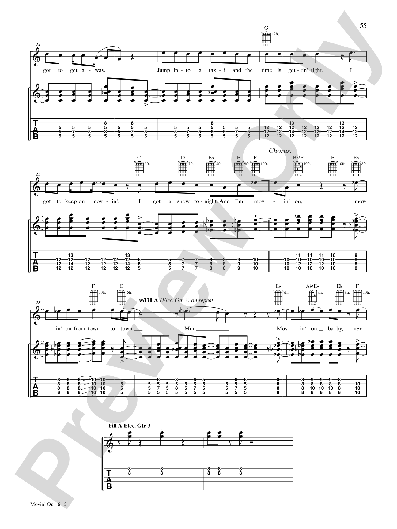 Movin' On: Authentic Guitar TAB