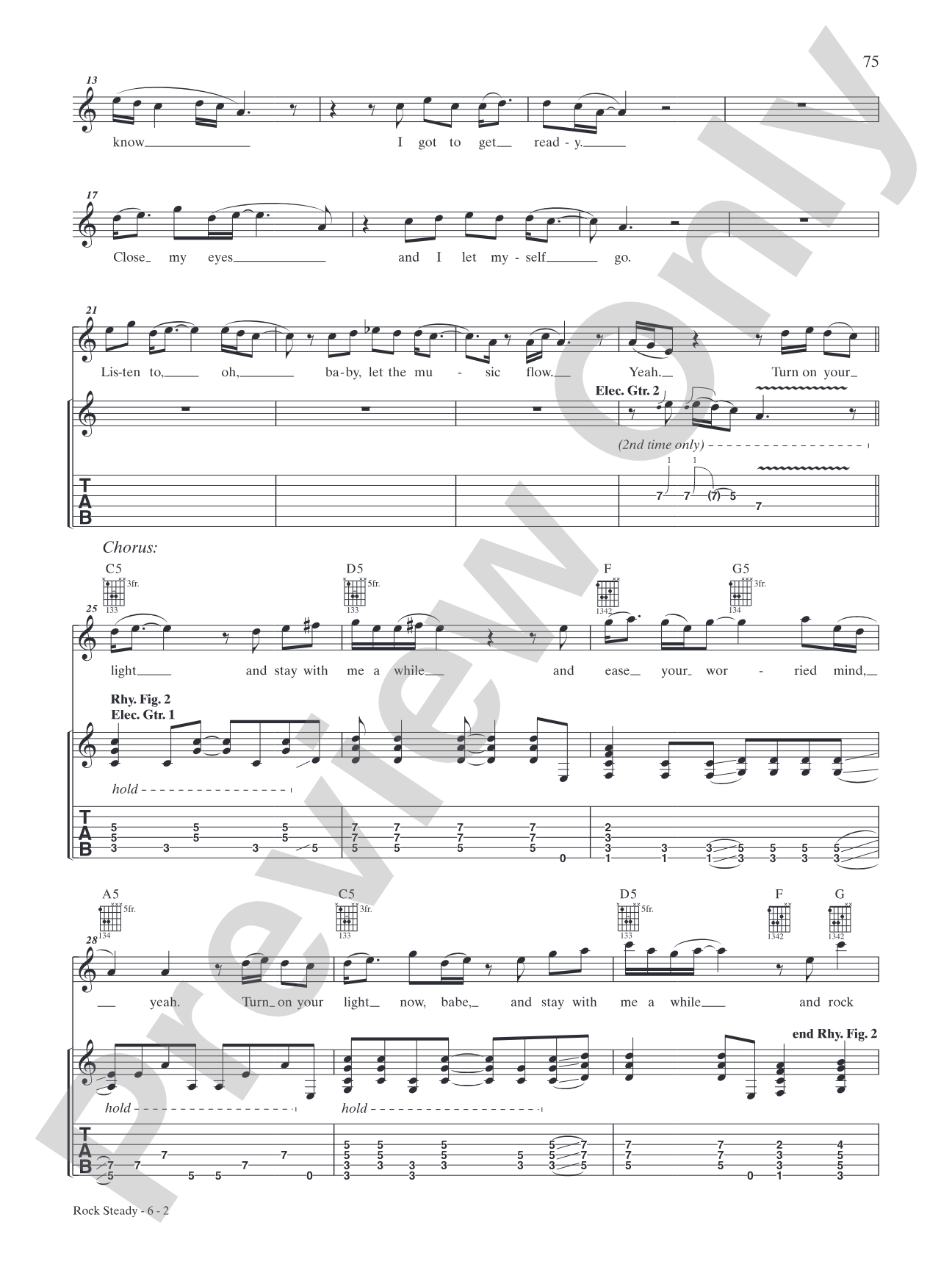 Rock Steady: Authentic Guitar TAB