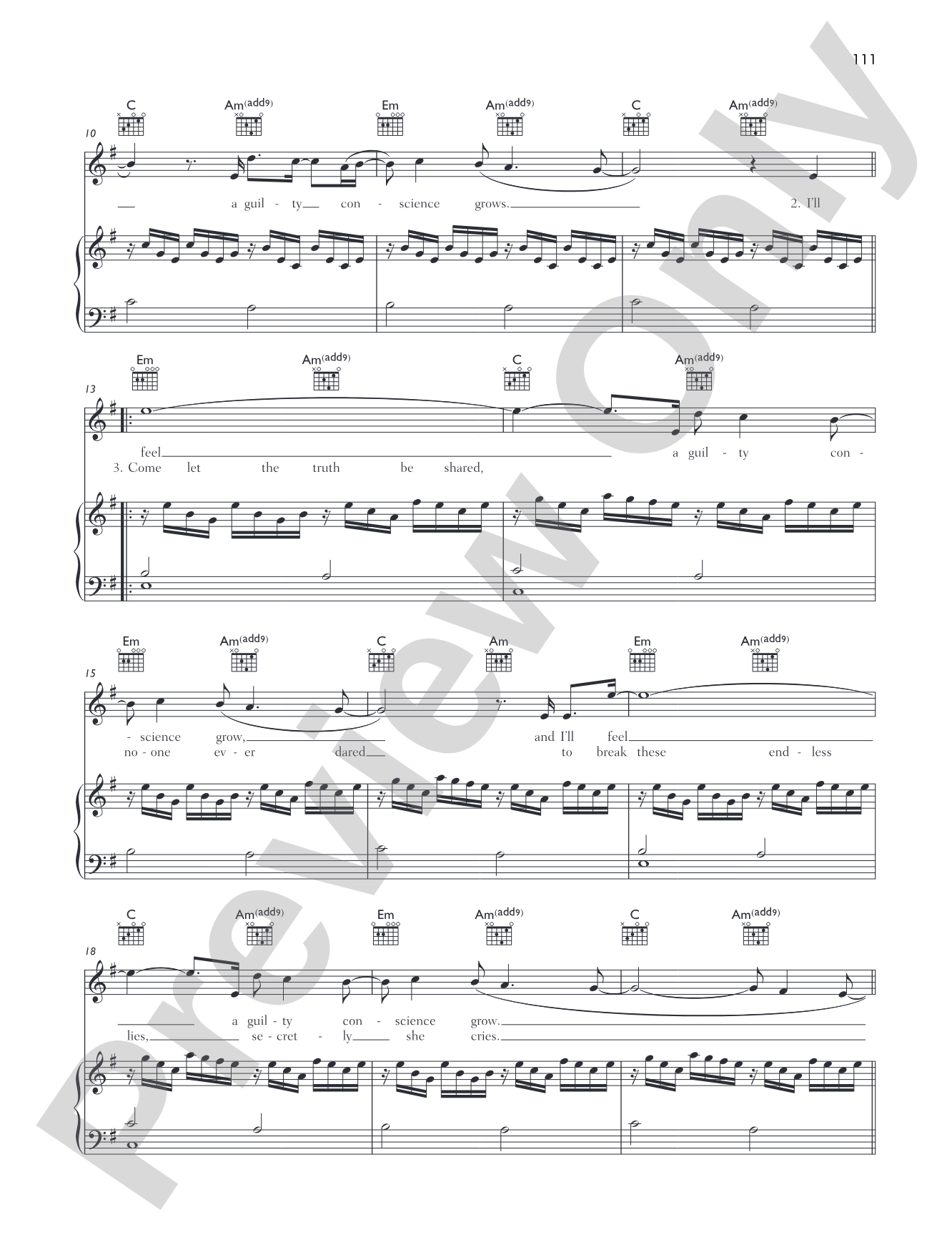 Sunburn: Piano/Vocal/Chords