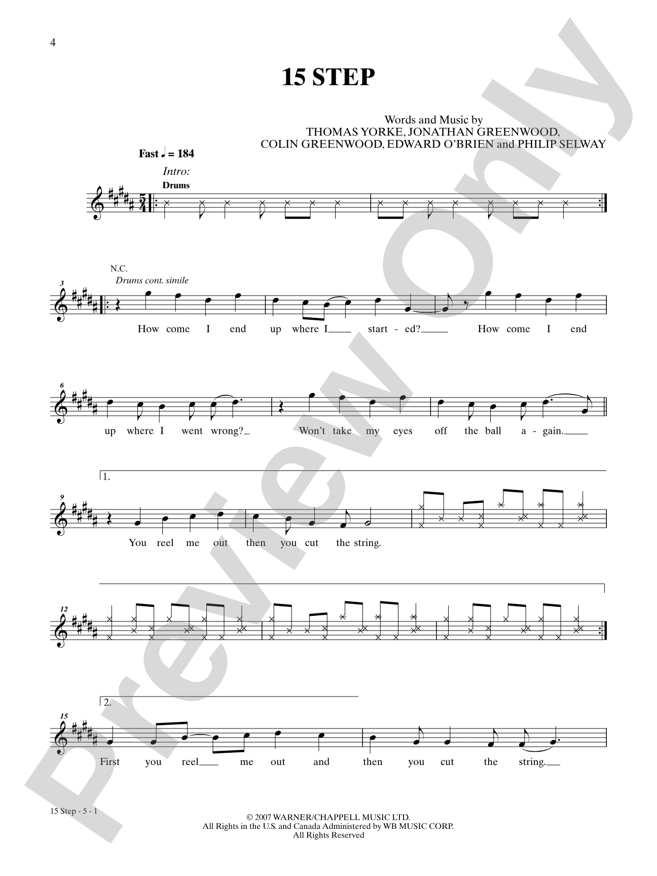 15 Step: Ukulele TAB