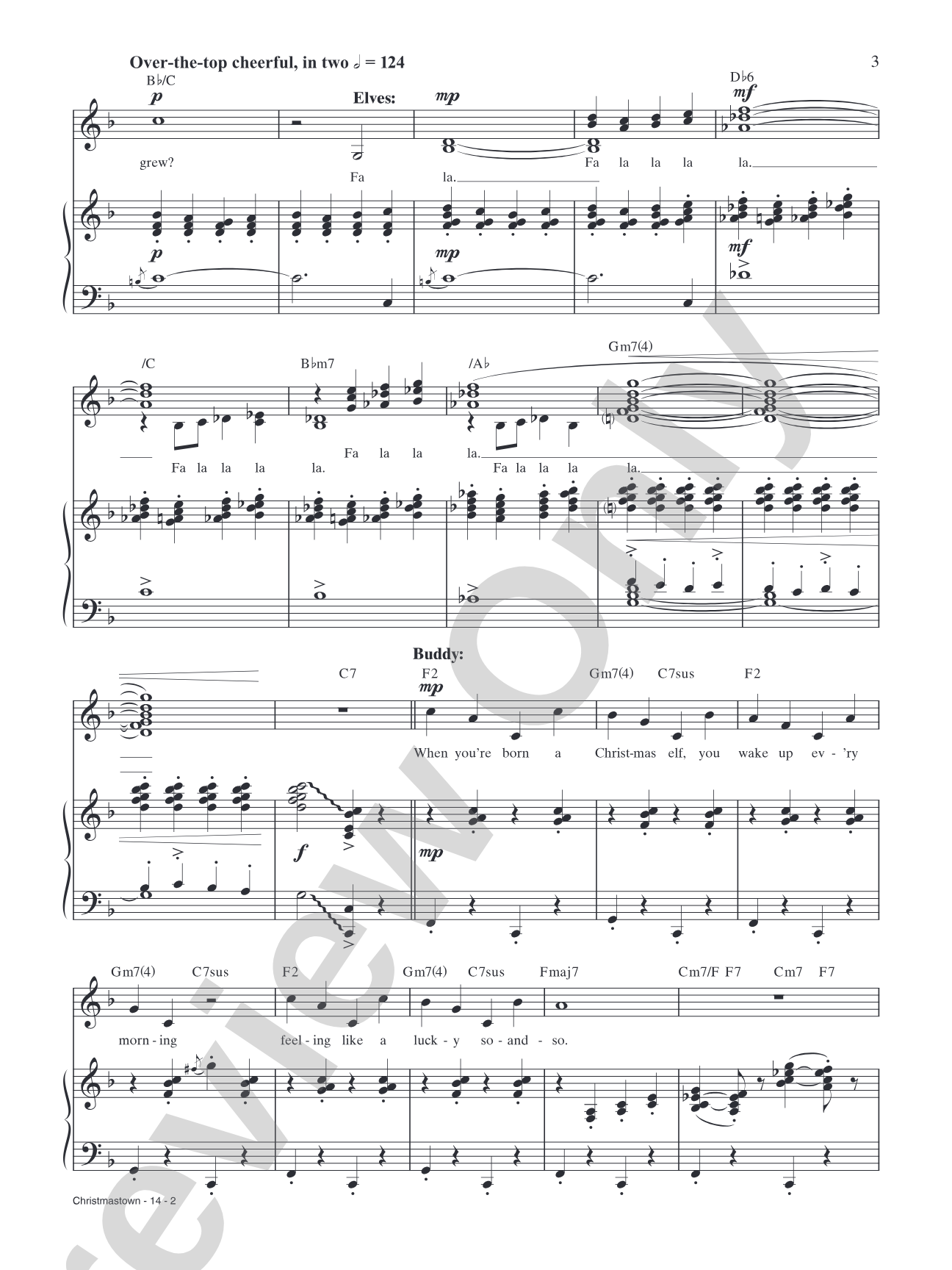 Christmastown (from "Elf: The Broadway Musical"): Piano/Vocal/Chords
