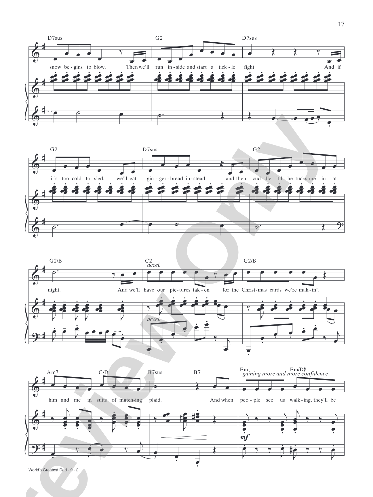 World's Greatest Dad (from "Elf: The Broadway Musical"): Piano/Vocal/Chords