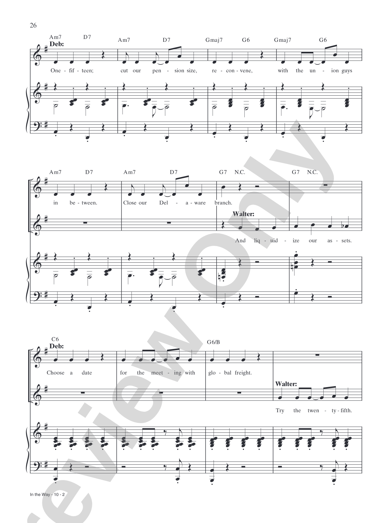 In The Way (from "Elf: The Broadway Musical"): Piano/Vocal/Chords