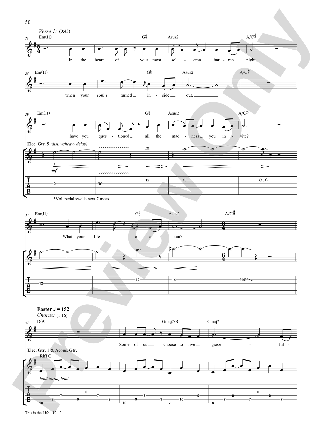 This is the Life: Authentic Guitar TAB