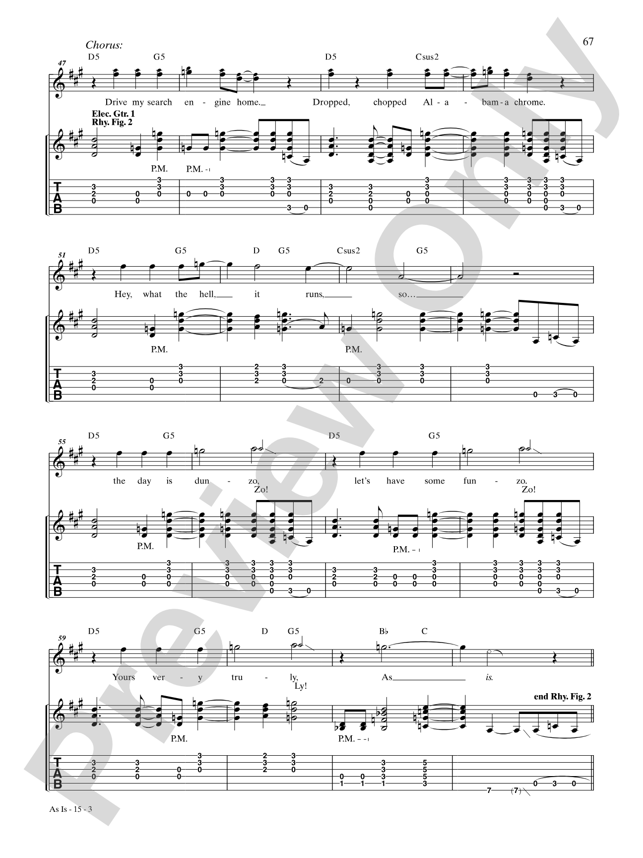 As Is: Authentic Guitar TAB
