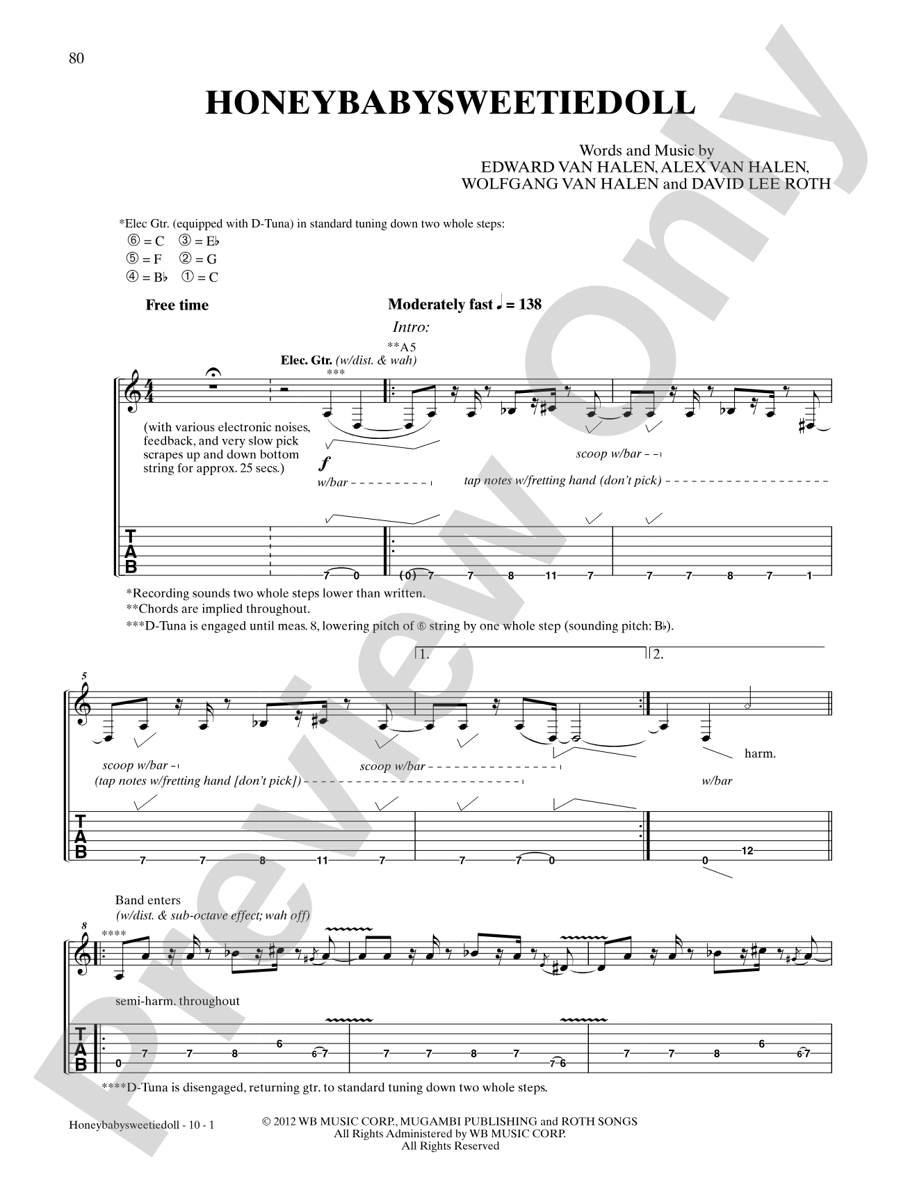 HoneyBabySweetieDoll: Authentic Guitar TAB