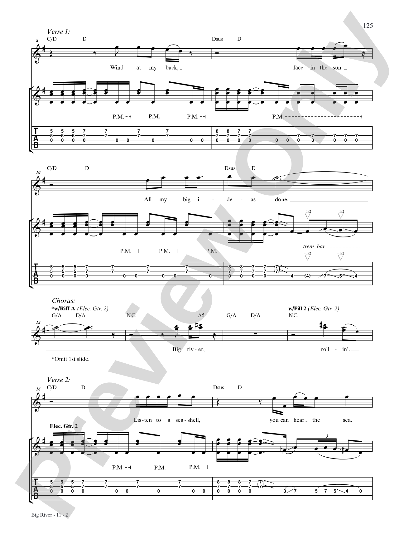 Big River: Authentic Guitar TAB