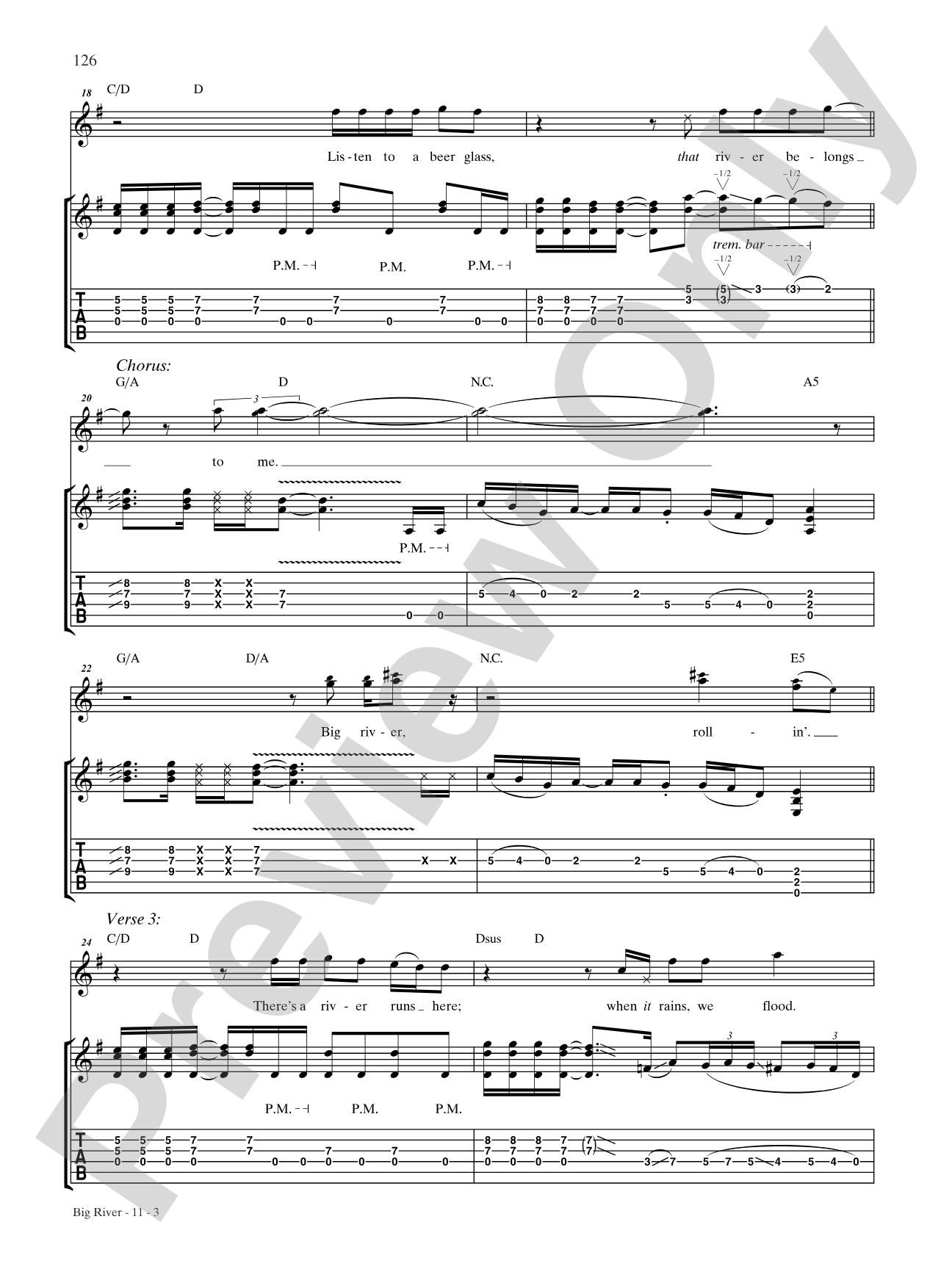 Big River: Authentic Guitar TAB