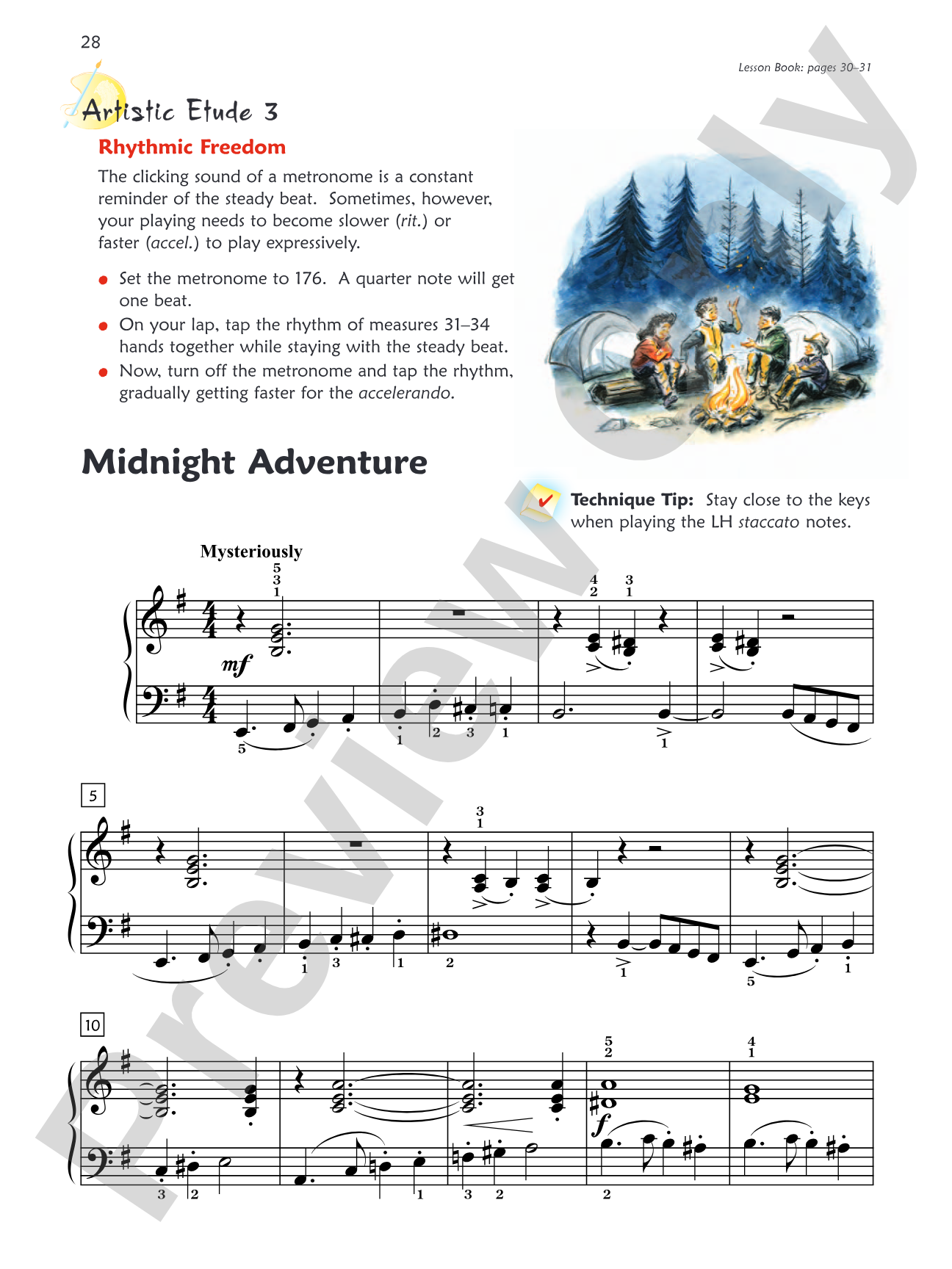Midnight Adventure: Piano
