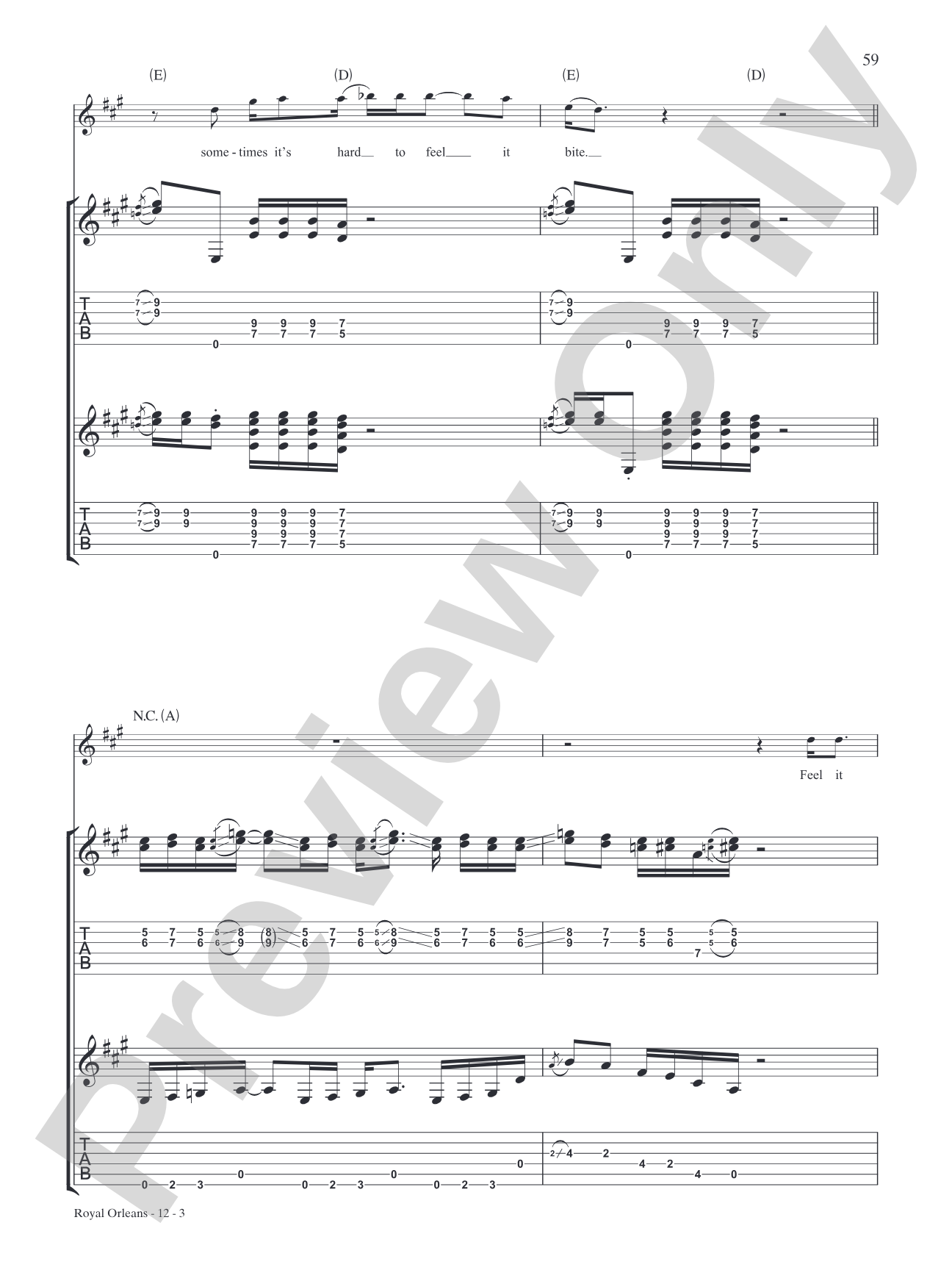 Royal Orleans: Authentic Guitar TAB