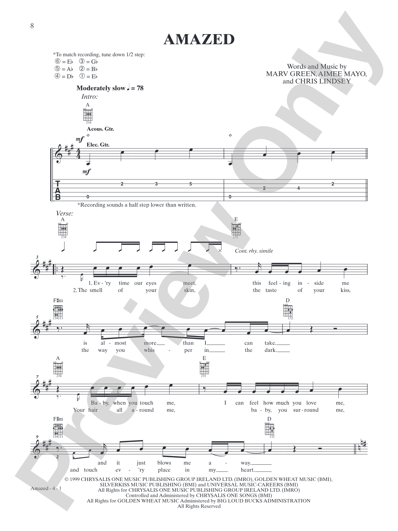 Amazed: Solo Guitar