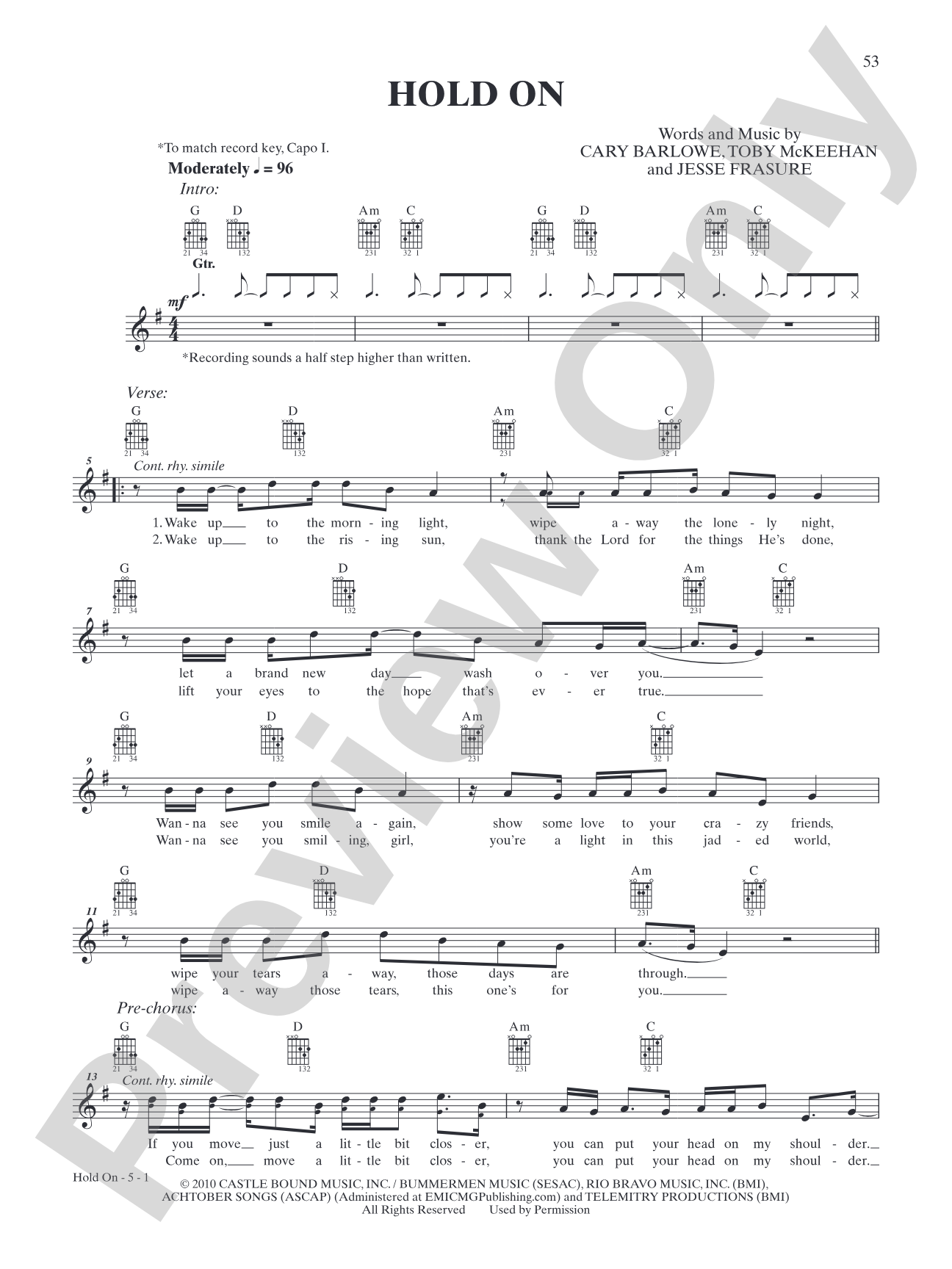Hold On: Solo Guitar