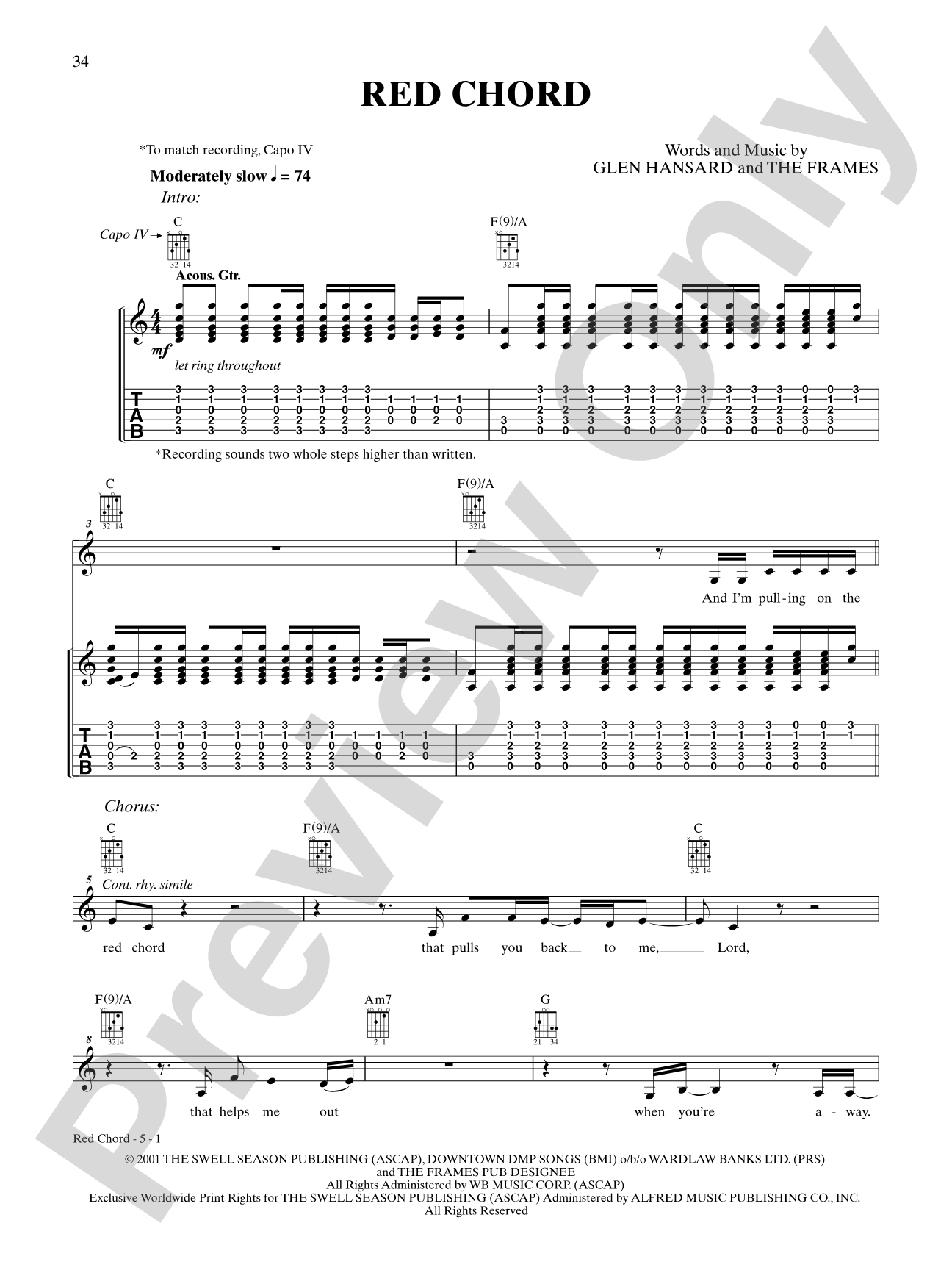Red Chord: Guitar TAB
