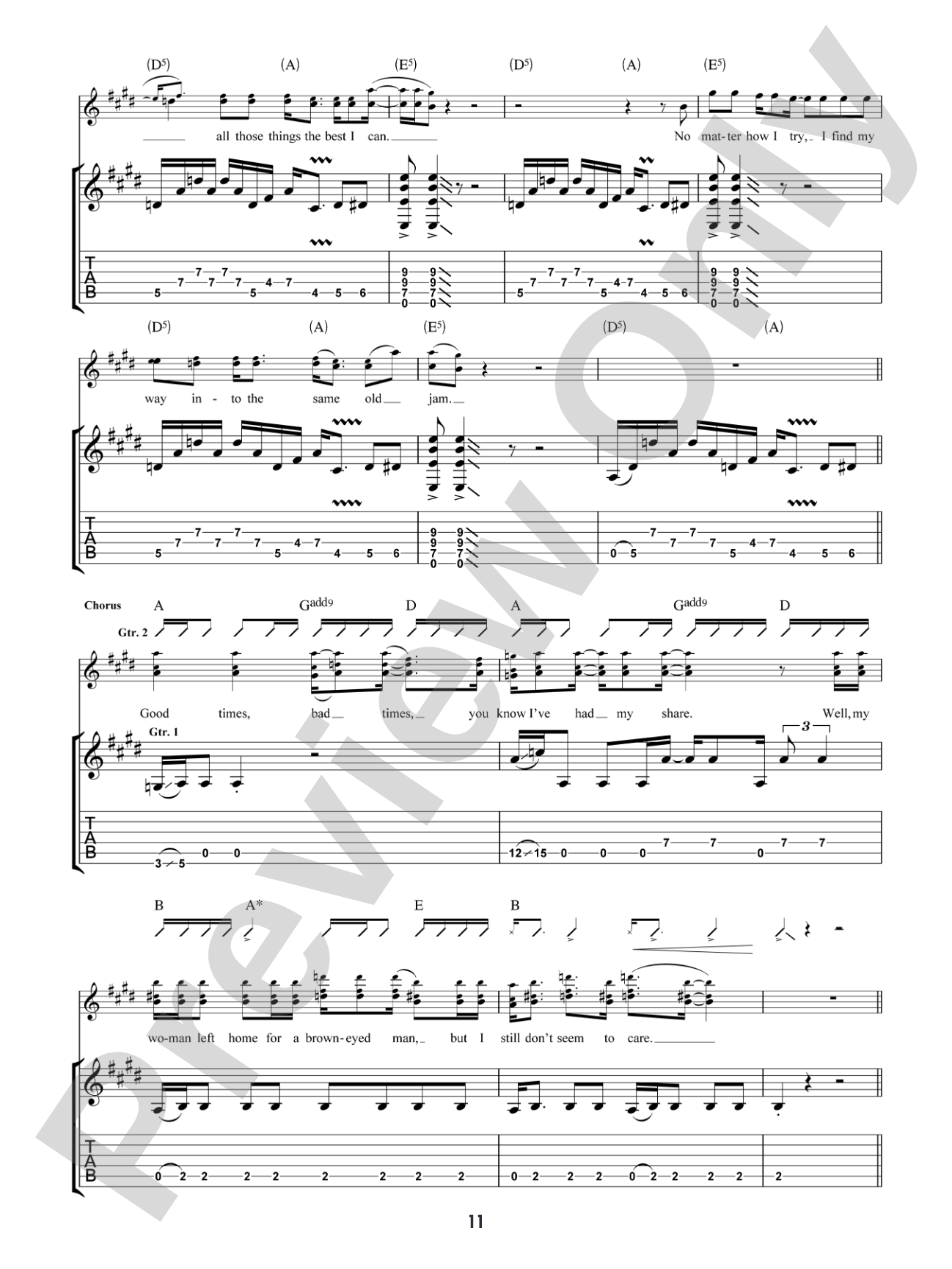 Good Times, Bad Times: Authentic Guitar TAB