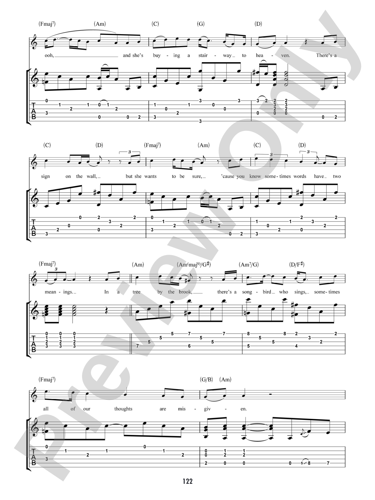 Stairway to Heaven: Authentic Guitar TAB