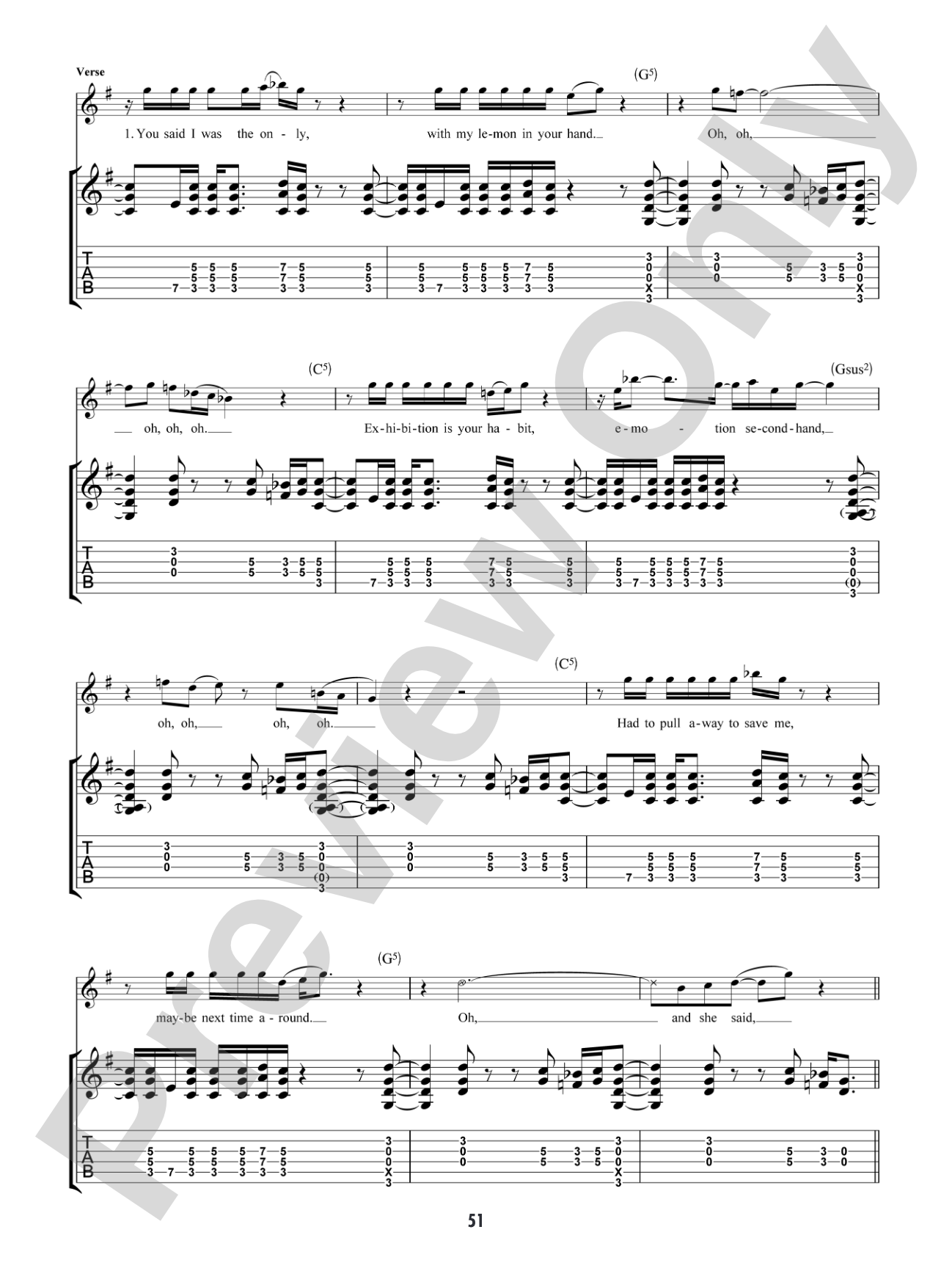For Your Life: Authentic Guitar TAB