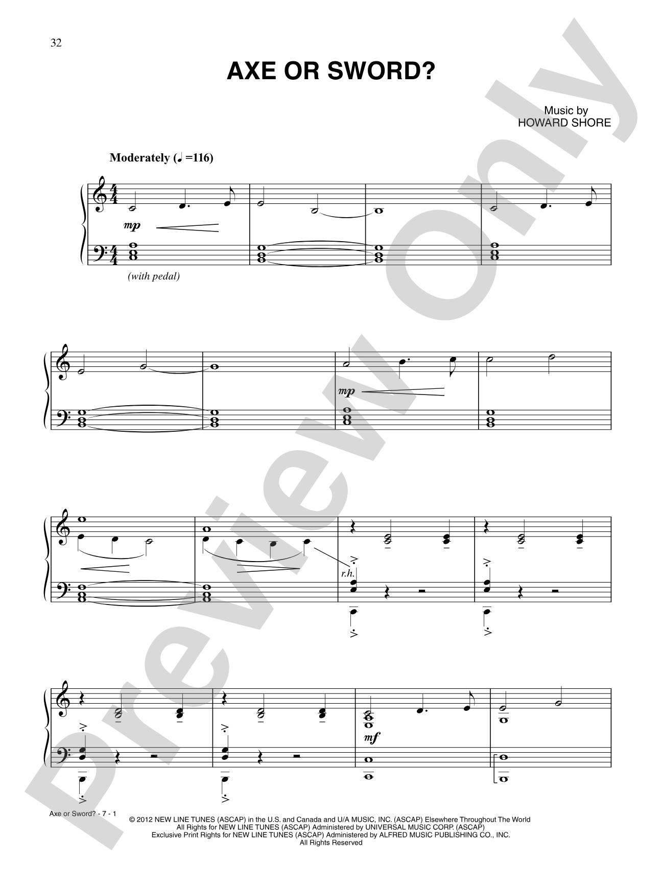 Axe or Sword?: Piano/Vocal
