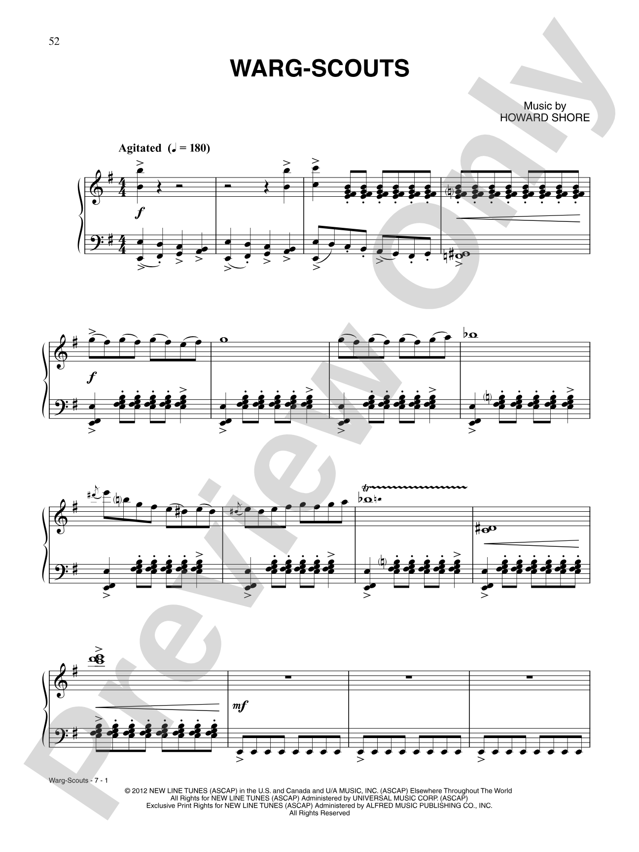 Warg-scouts: Piano/Vocal