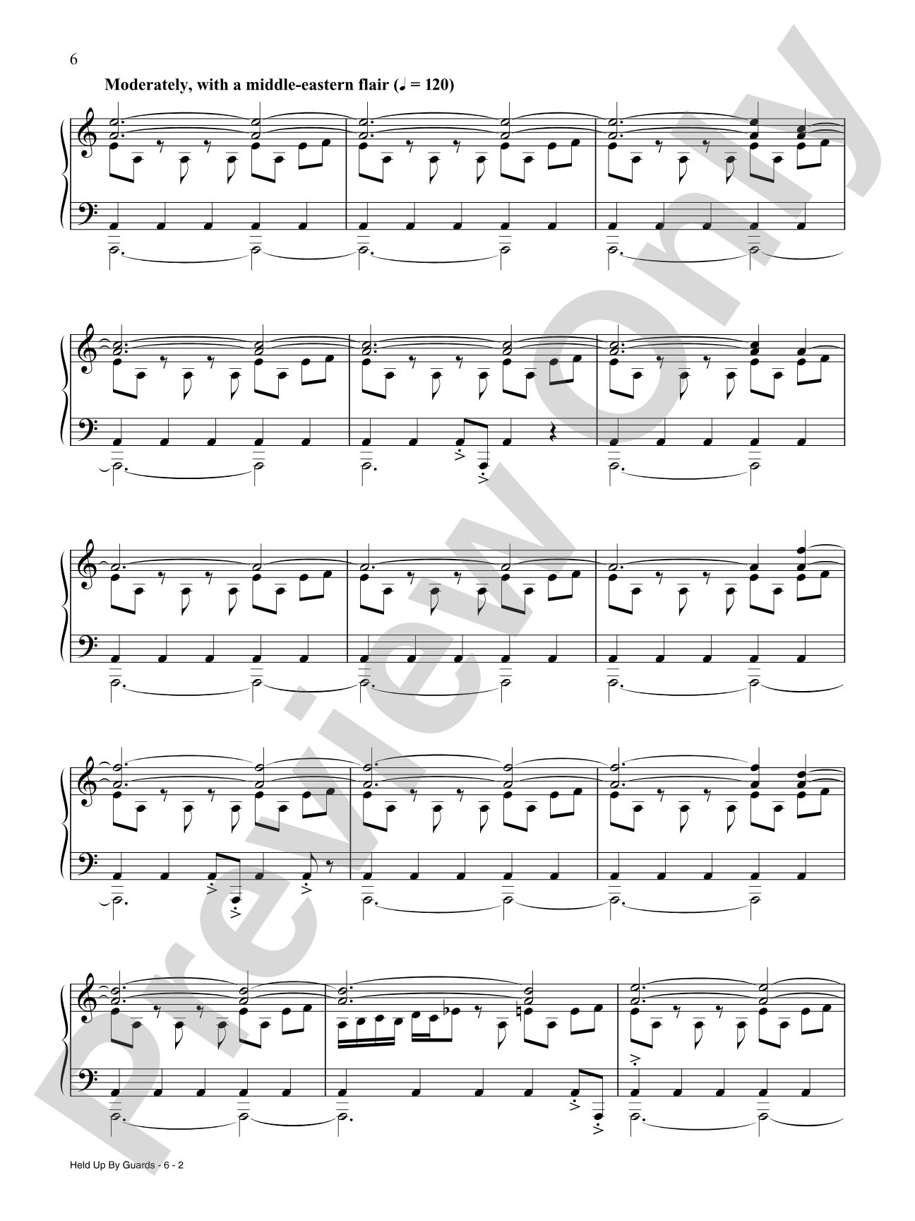 Help Up by Guards: Piano