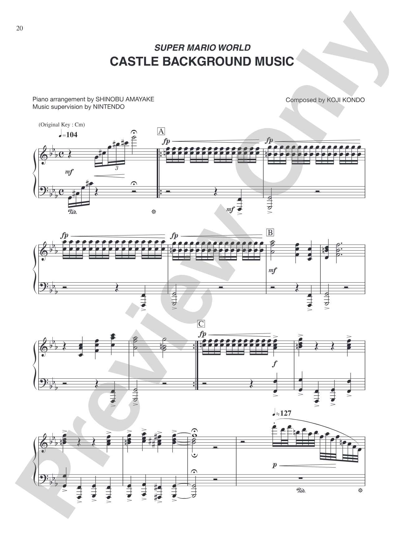 Super Mario World Castle Background Music: Piano