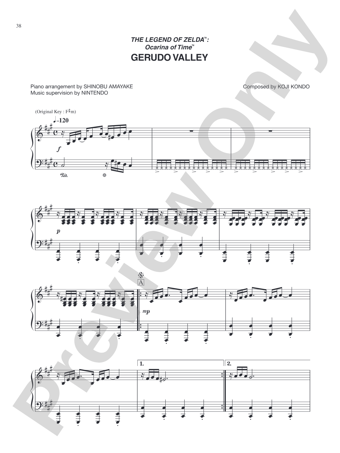 The Legend of Zelda™: Ocarina of Time™ Gerudo Valley: Piano