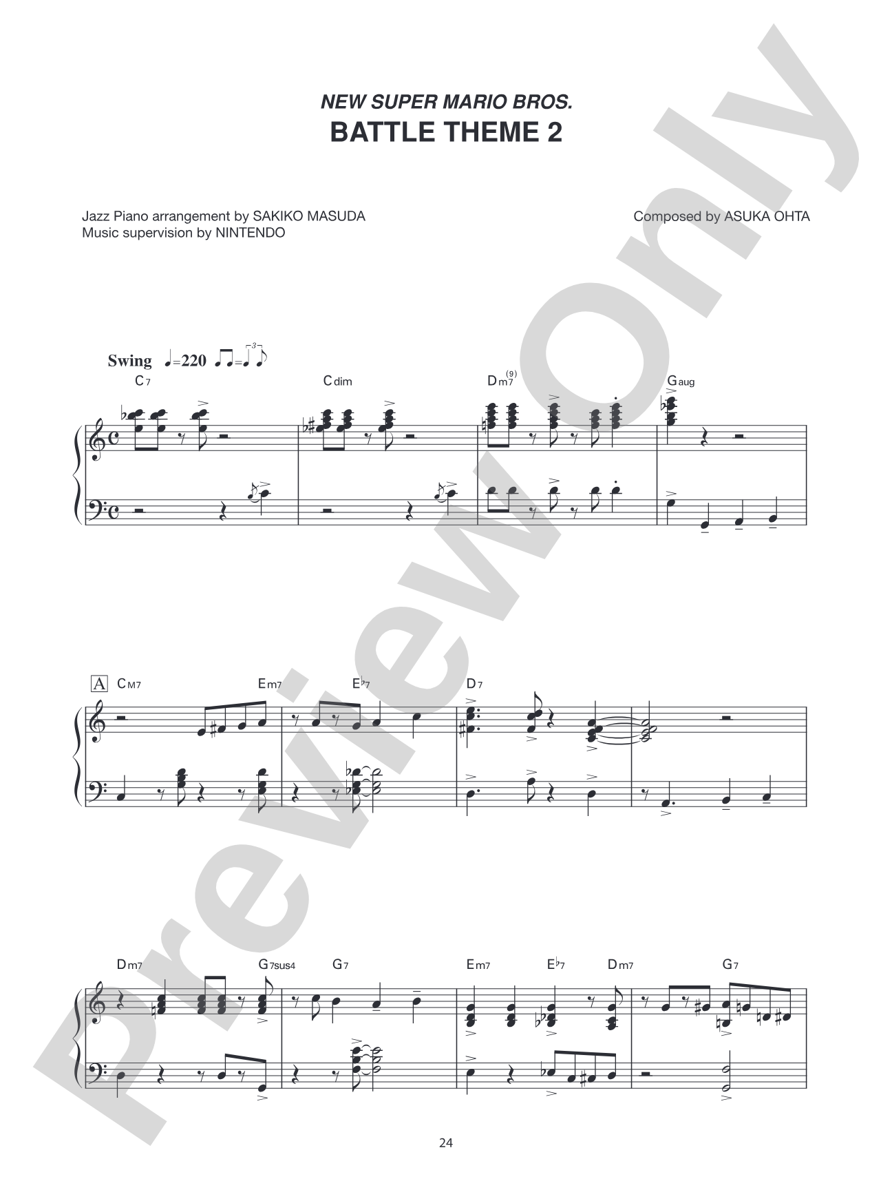 New Super Mario Bros. Battle Theme 2: Piano